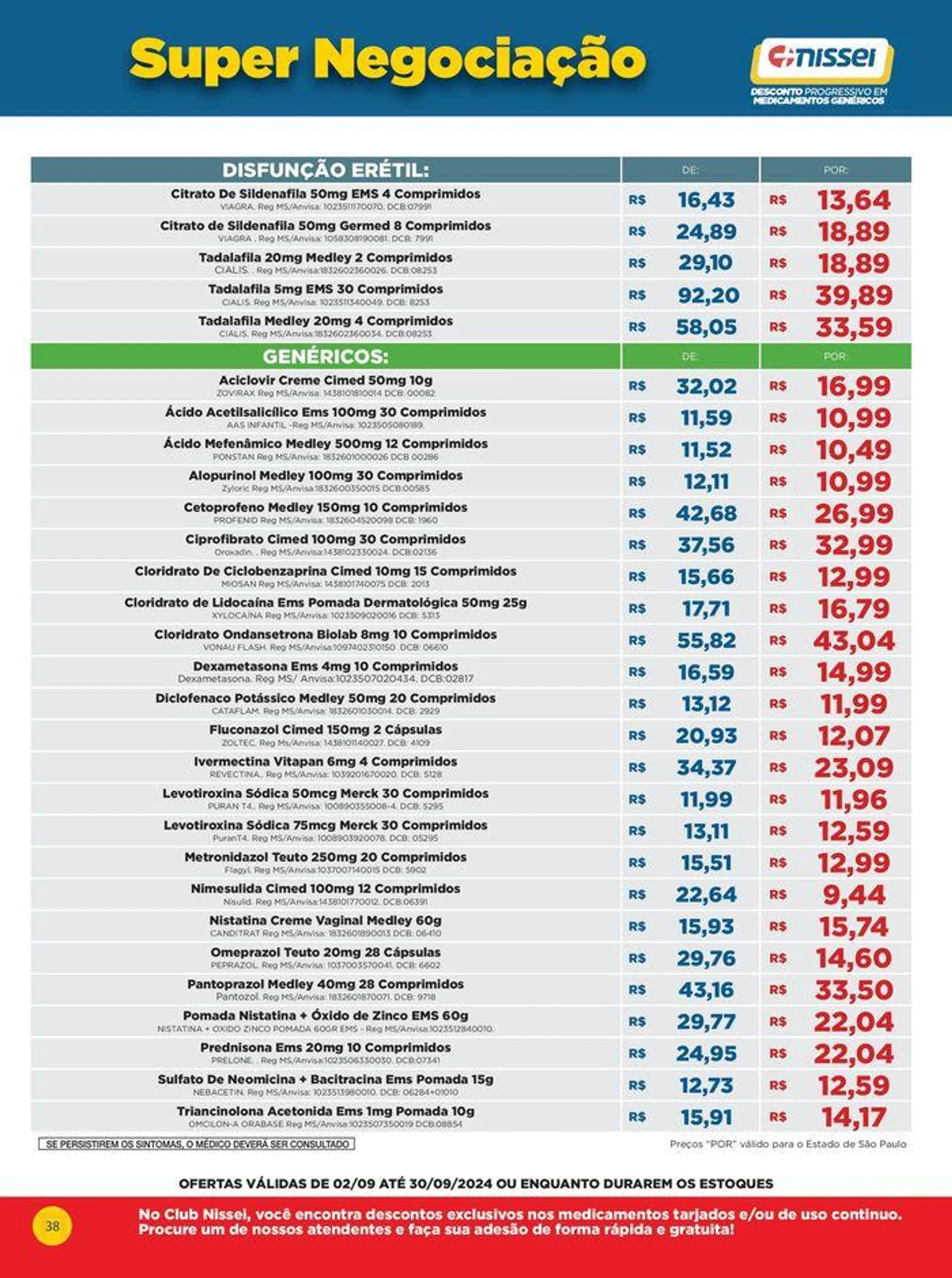 Encarte de Ofertas Especiais 9 de setembro até 30 de setembro 2024 - Pagina 38