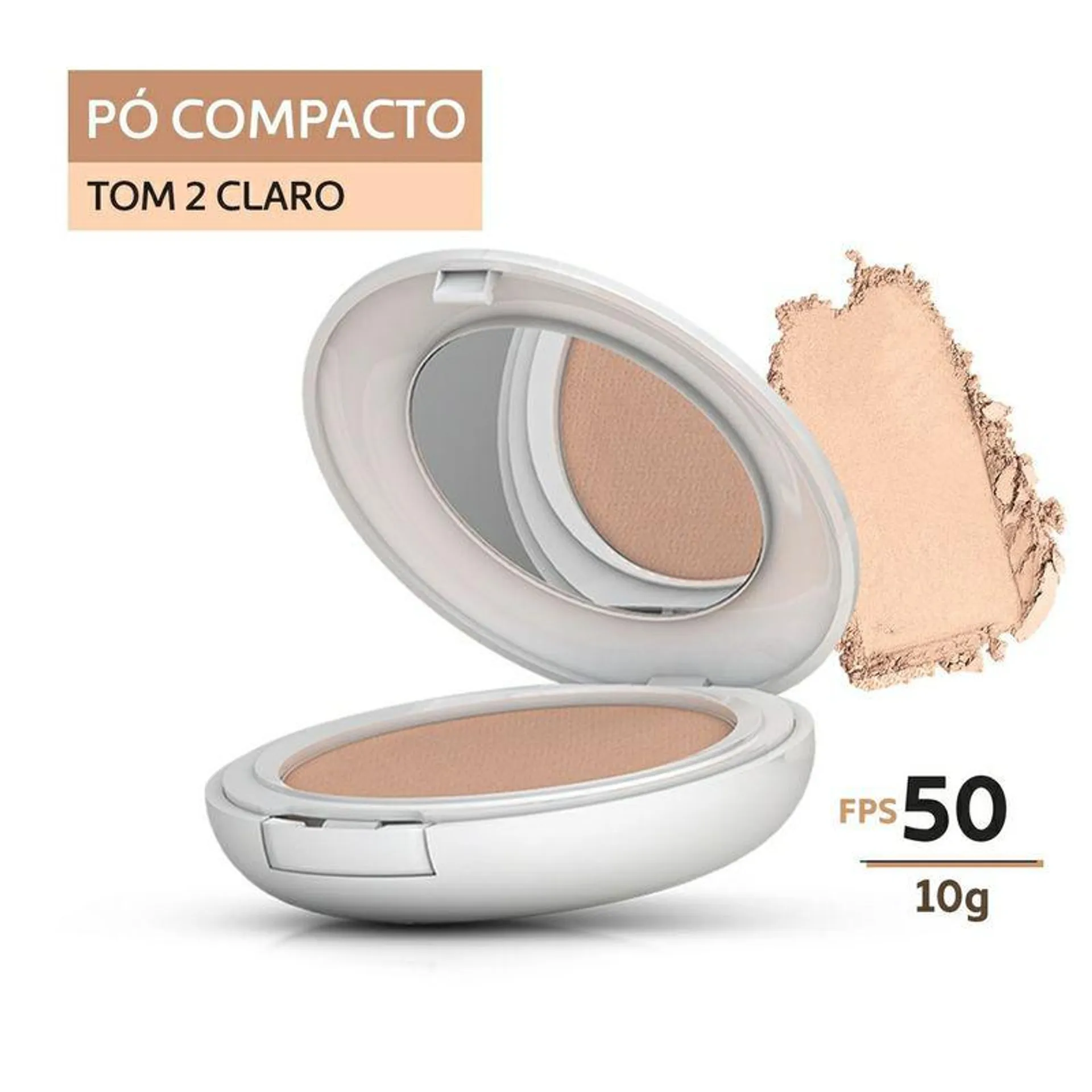 Pó Compacto Episol Color Pele Clara Fps50 10g