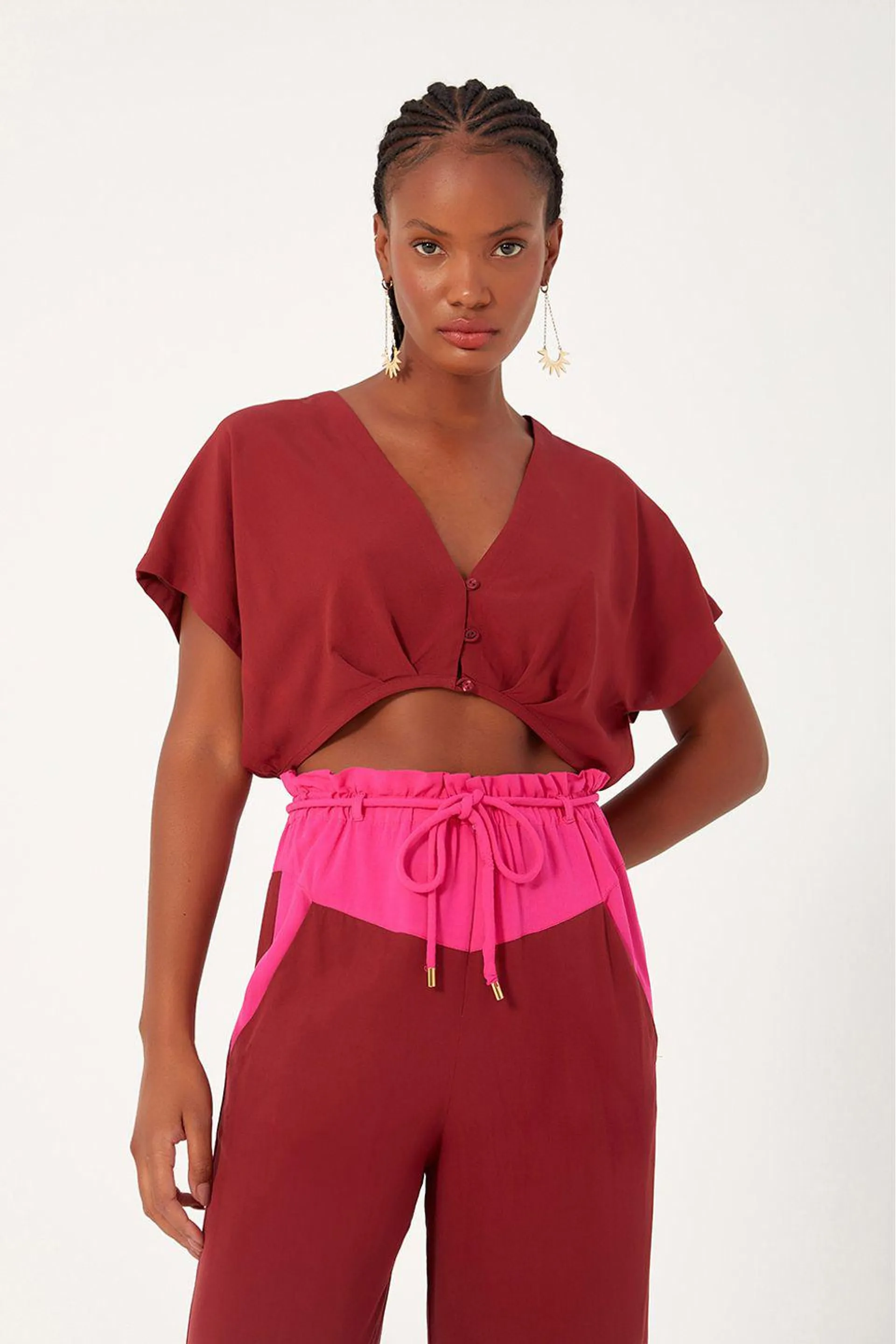 Blusa Pregas Busto