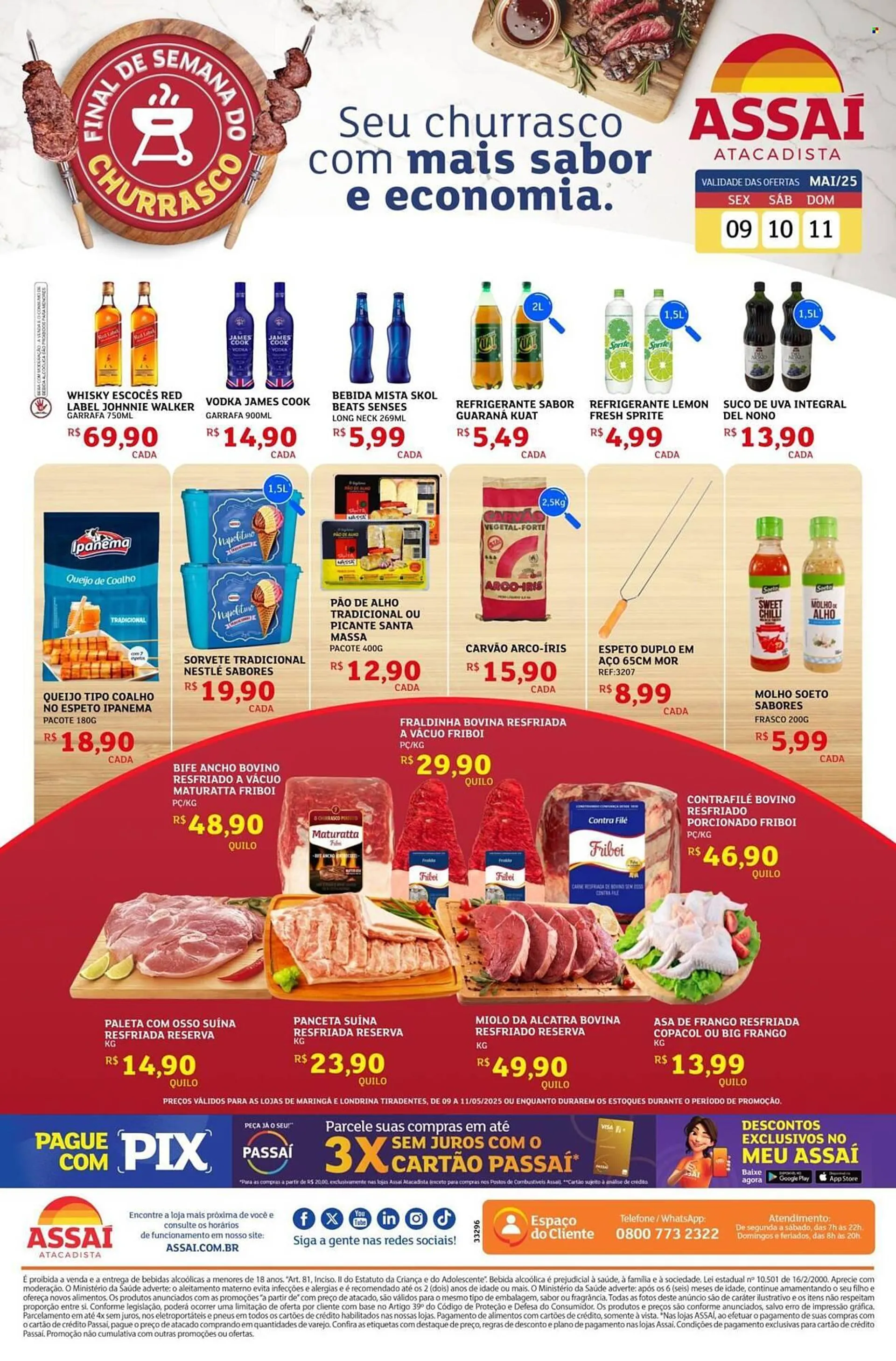 Encarte de Catálogo Assaí Atacadista 9 de maio até 11 de maio 2025 - Pagina 1