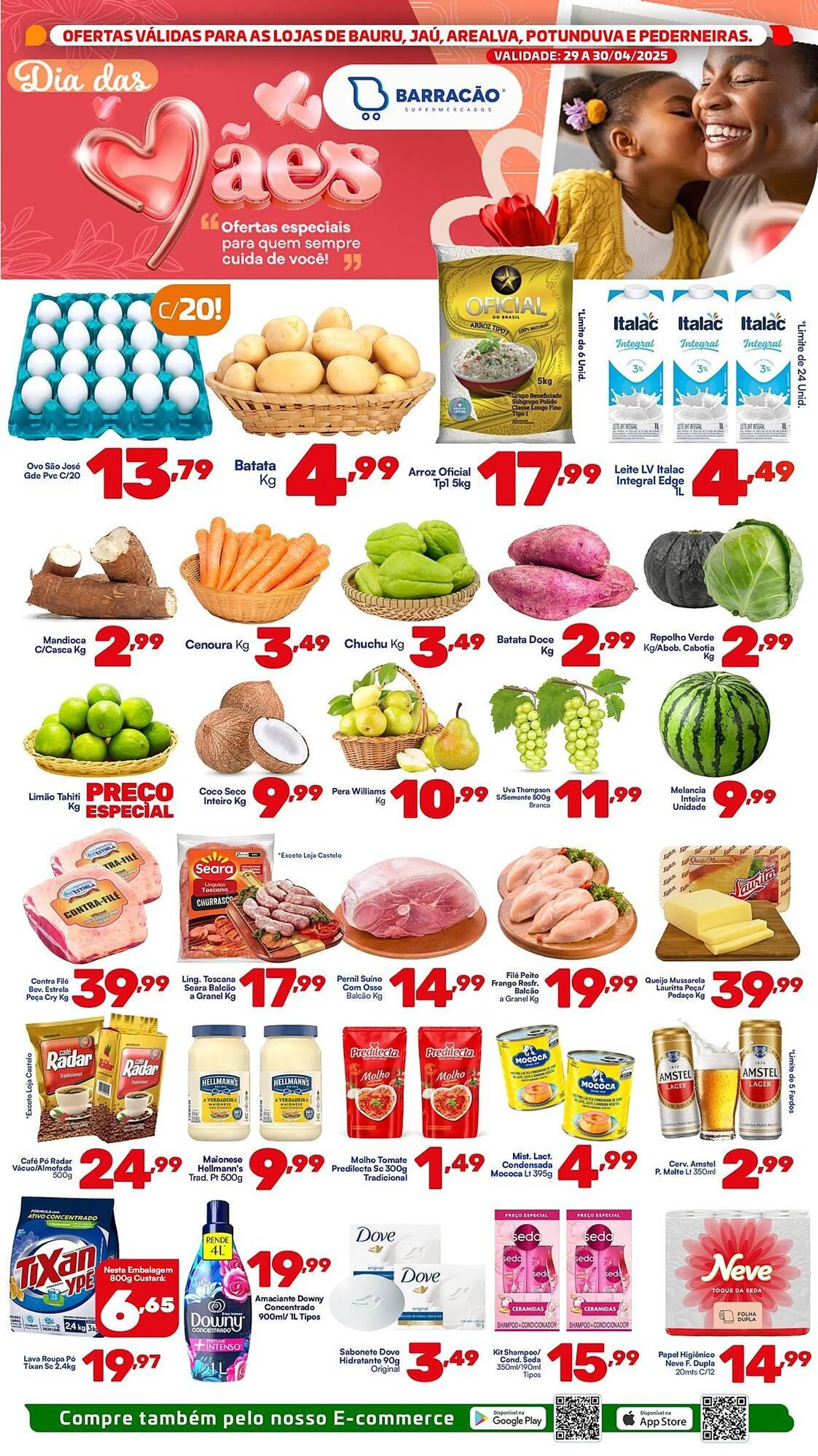 Encarte de Catálogo Barracão Supermercado 29 de abril até 30 de abril 2025 - Pagina 1