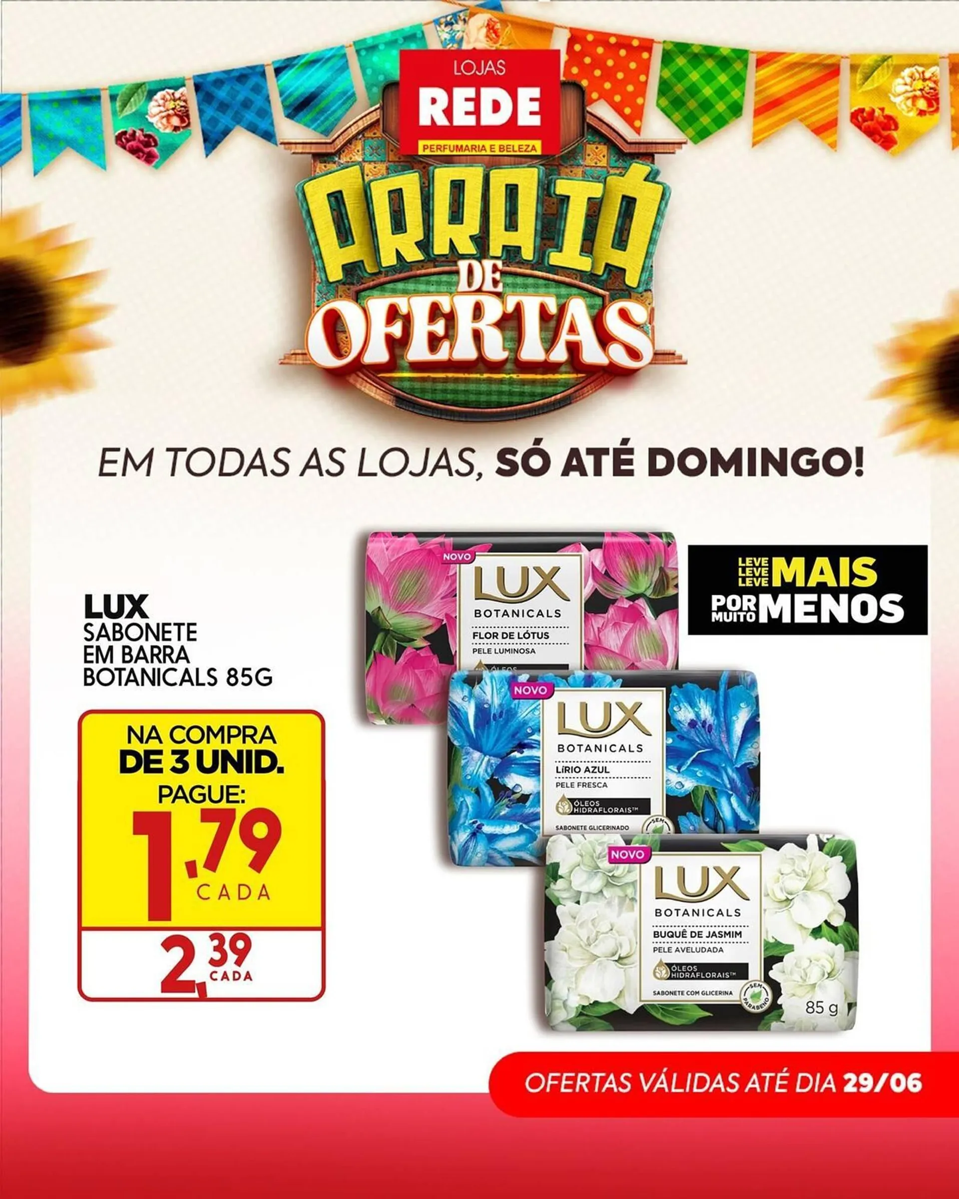 Encarte de Catálogo Lojas Rede 24 de junho até 29 de junho 2025 - Pagina 1