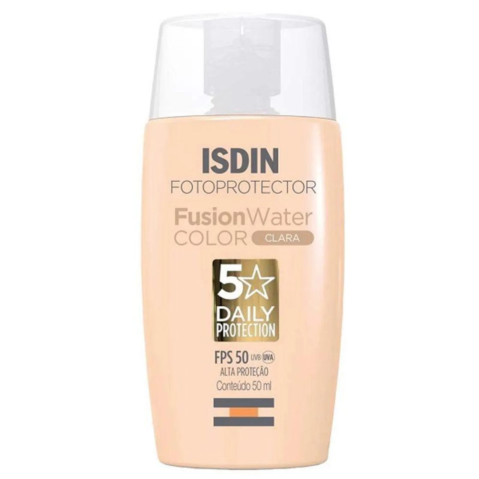 Protetor Solar Isdin Foto Prot Fusion Water Color Clara FPS50 50ml