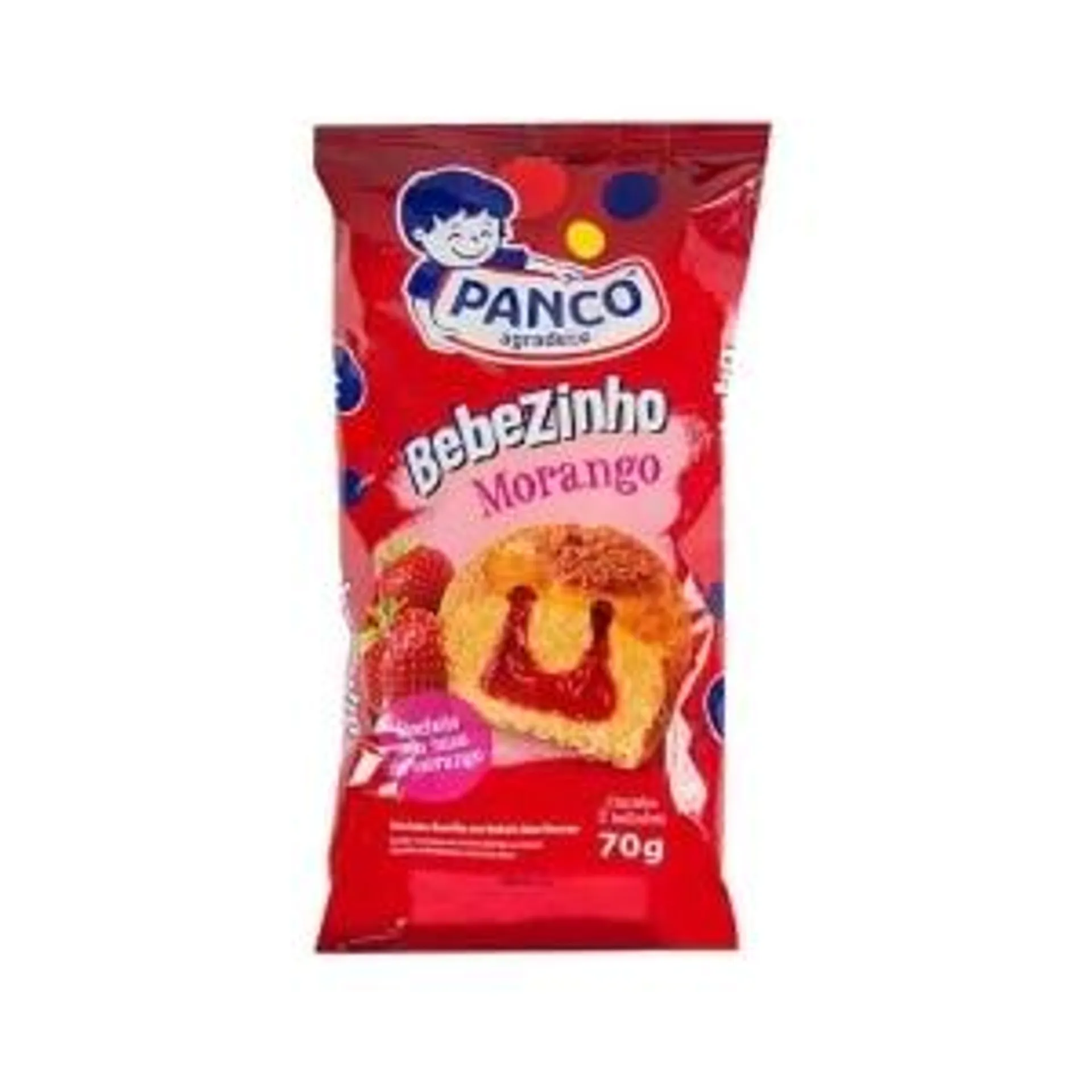 Bolo Bebezinho Recheado de Morango Panco 70g