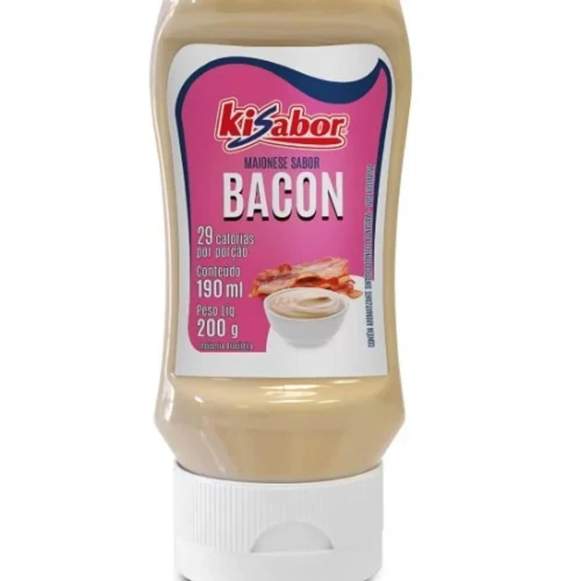 Maionese Kisabor C/ Bacon Pet 200g