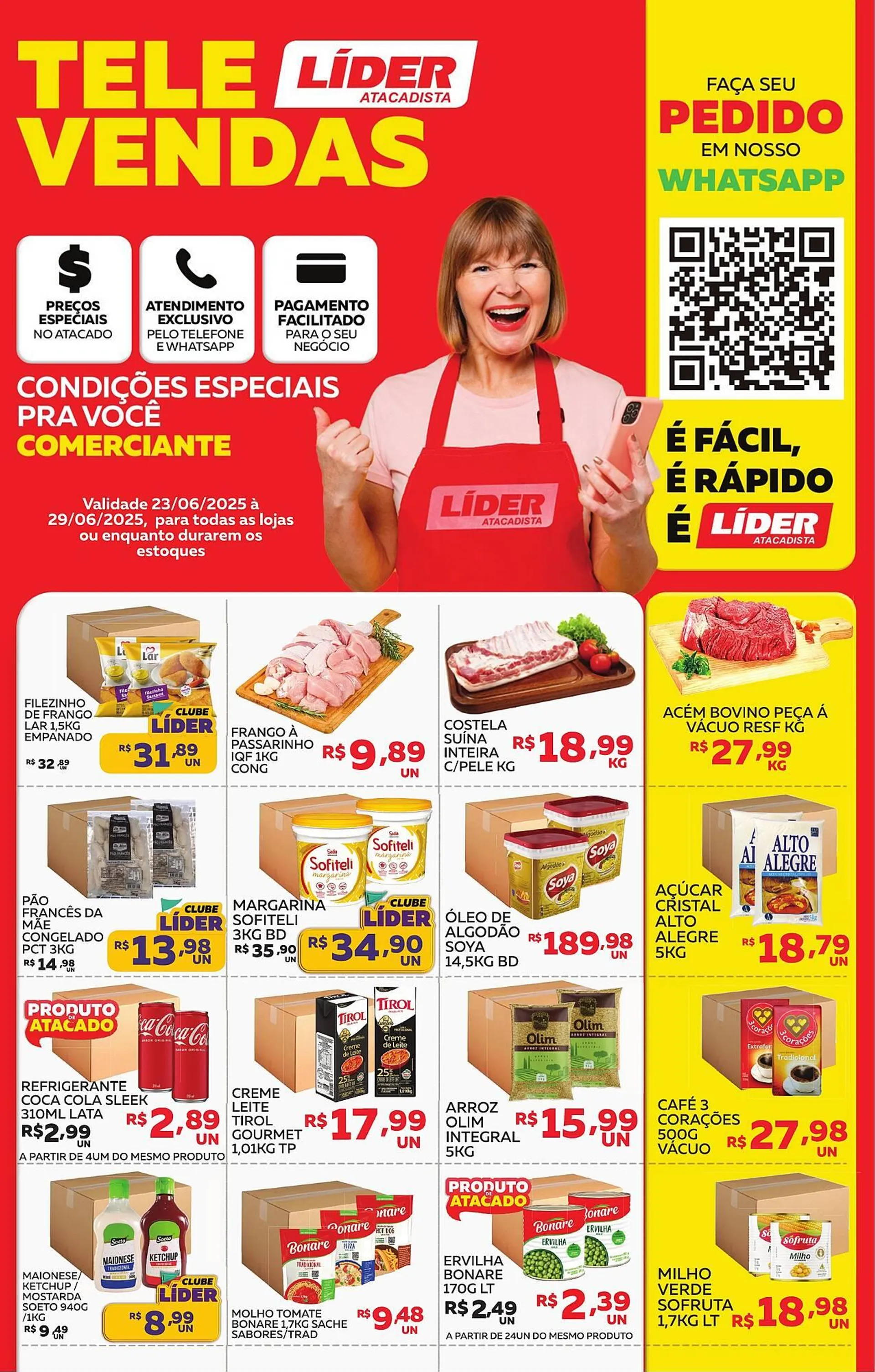Encarte de Catálogo Lider Atacadista 23 de junho até 29 de junho 2025 - Pagina 1