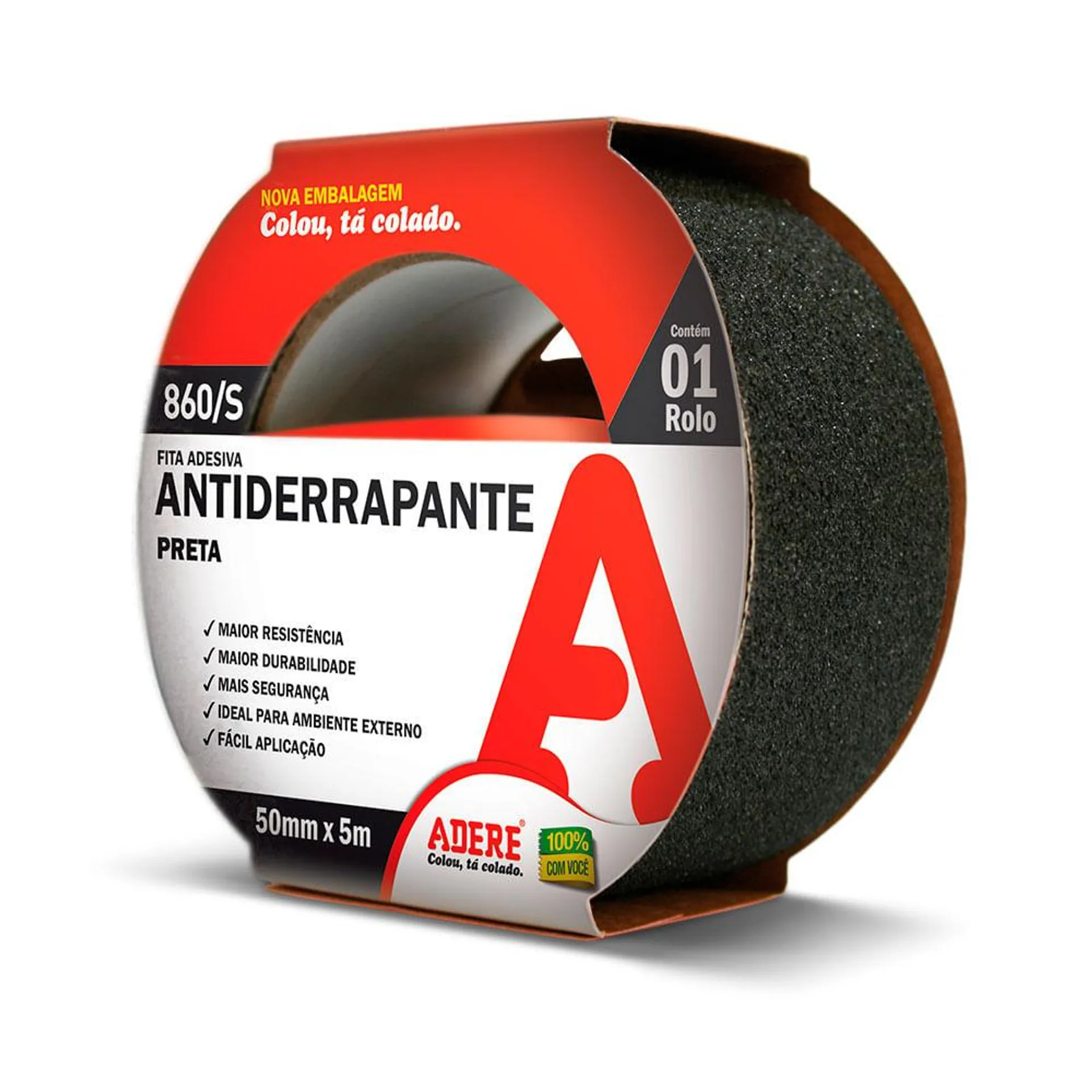 Fita Antiderrapante 50mmx5m Preta - Adere