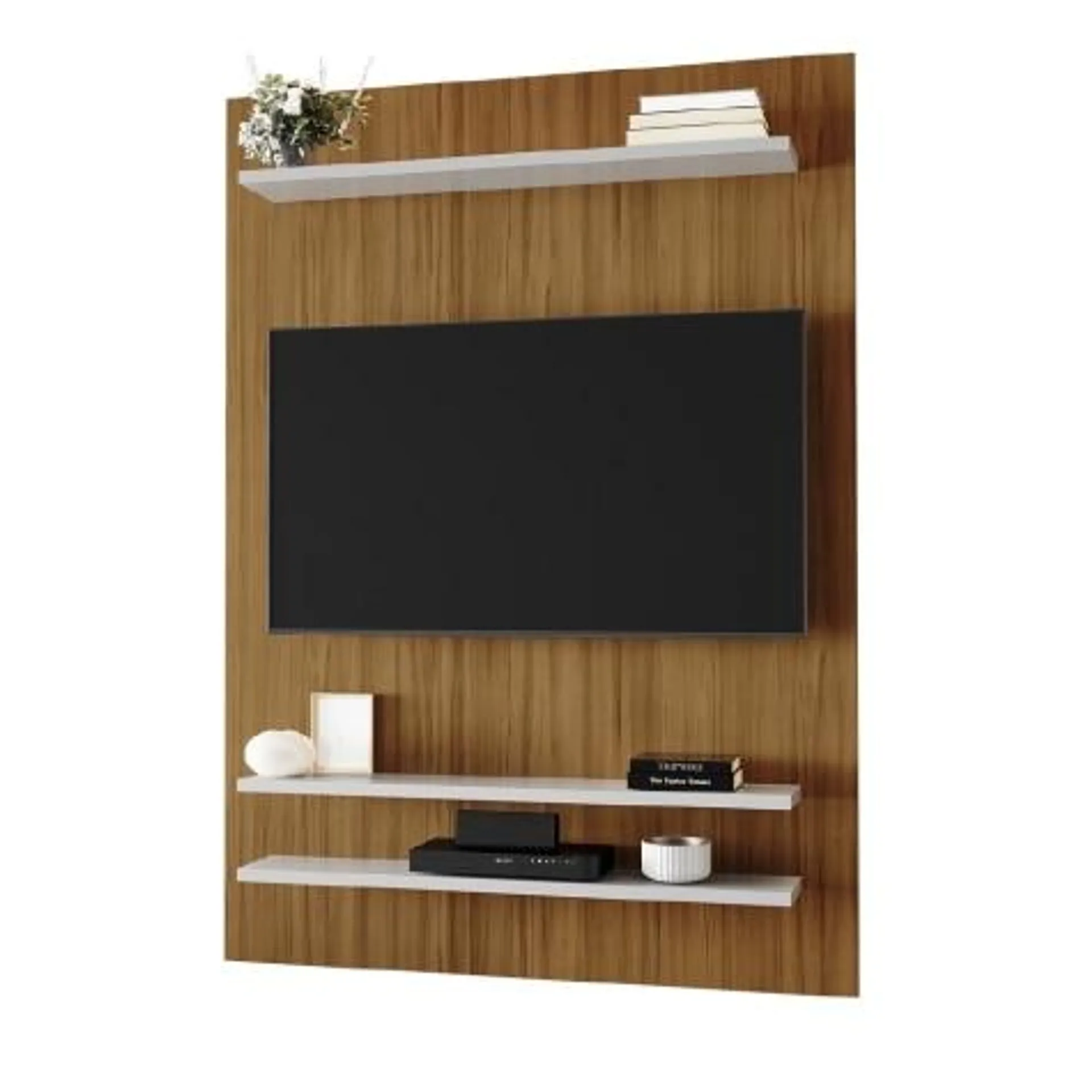 Painel para TV de até 50 Polegadas 1,30m Mister NT 1195 Freijó/Off White Notável