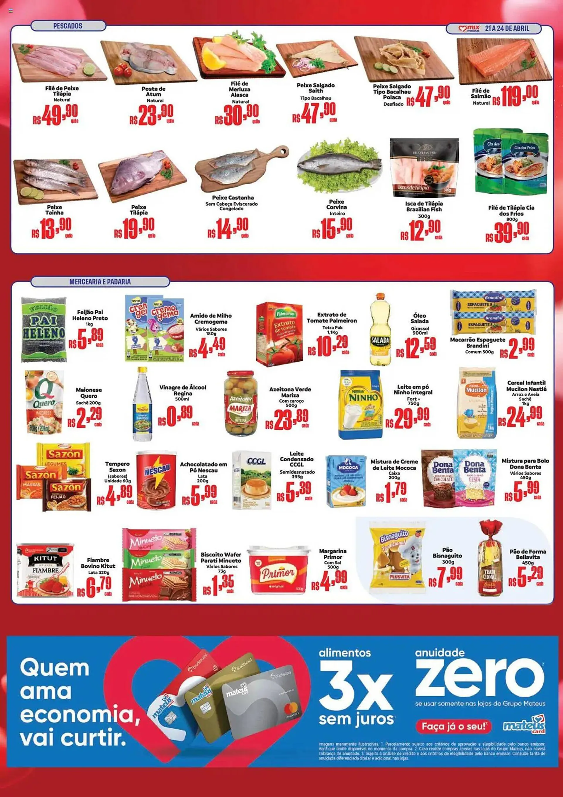 Encarte de Catálogo Supermercados Mateus 21 de abril até 24 de abril 2025 - Pagina 2