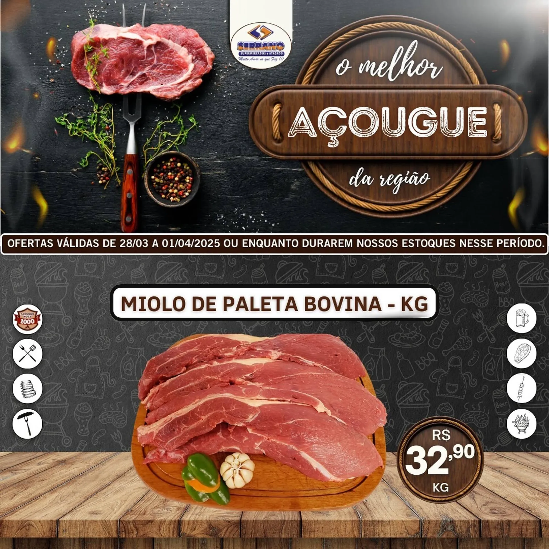 Encarte de Catálogo Serrano Supermercado 29 de março até 1 de abril 2025 - Pagina 3