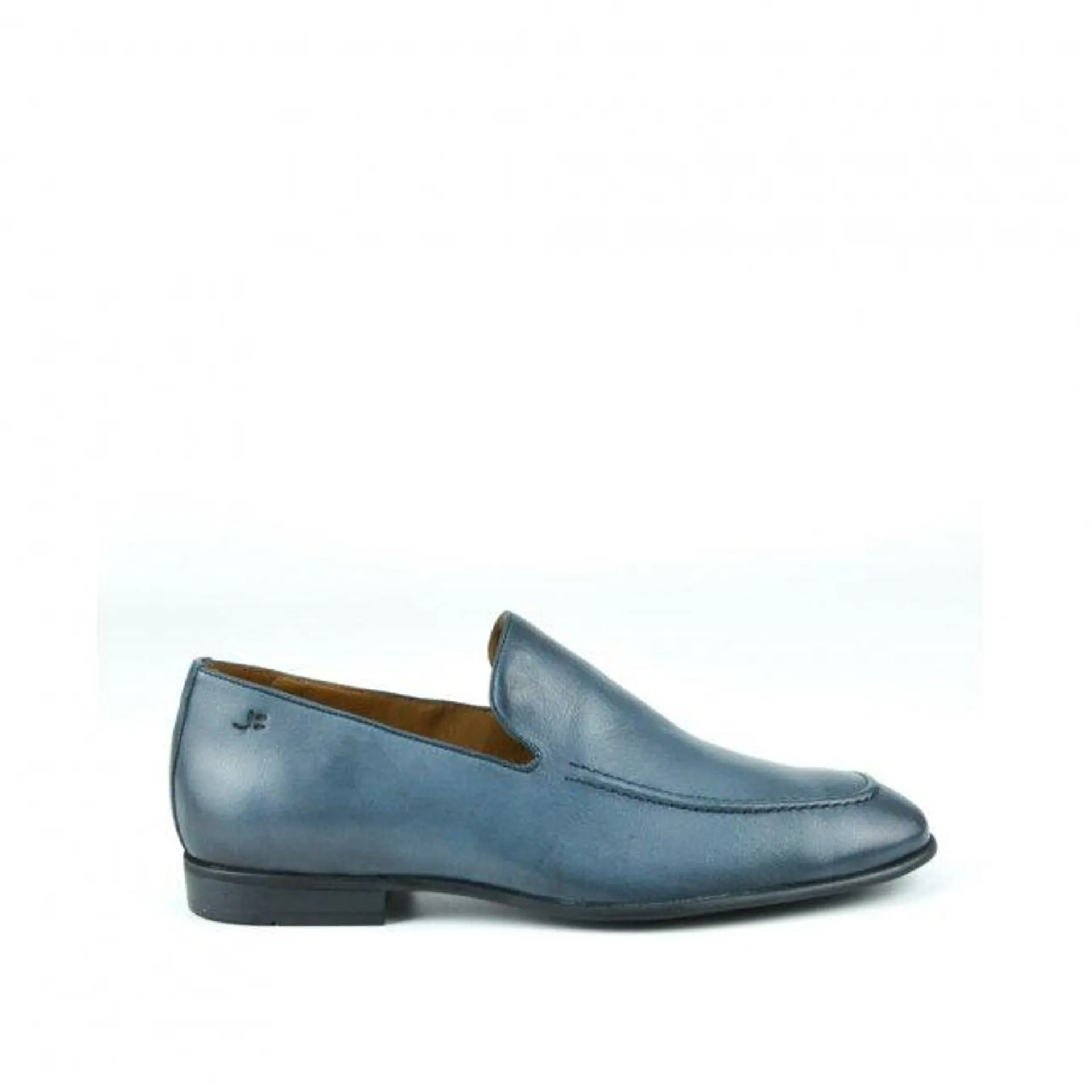 Loafer Masculino Azul Couro