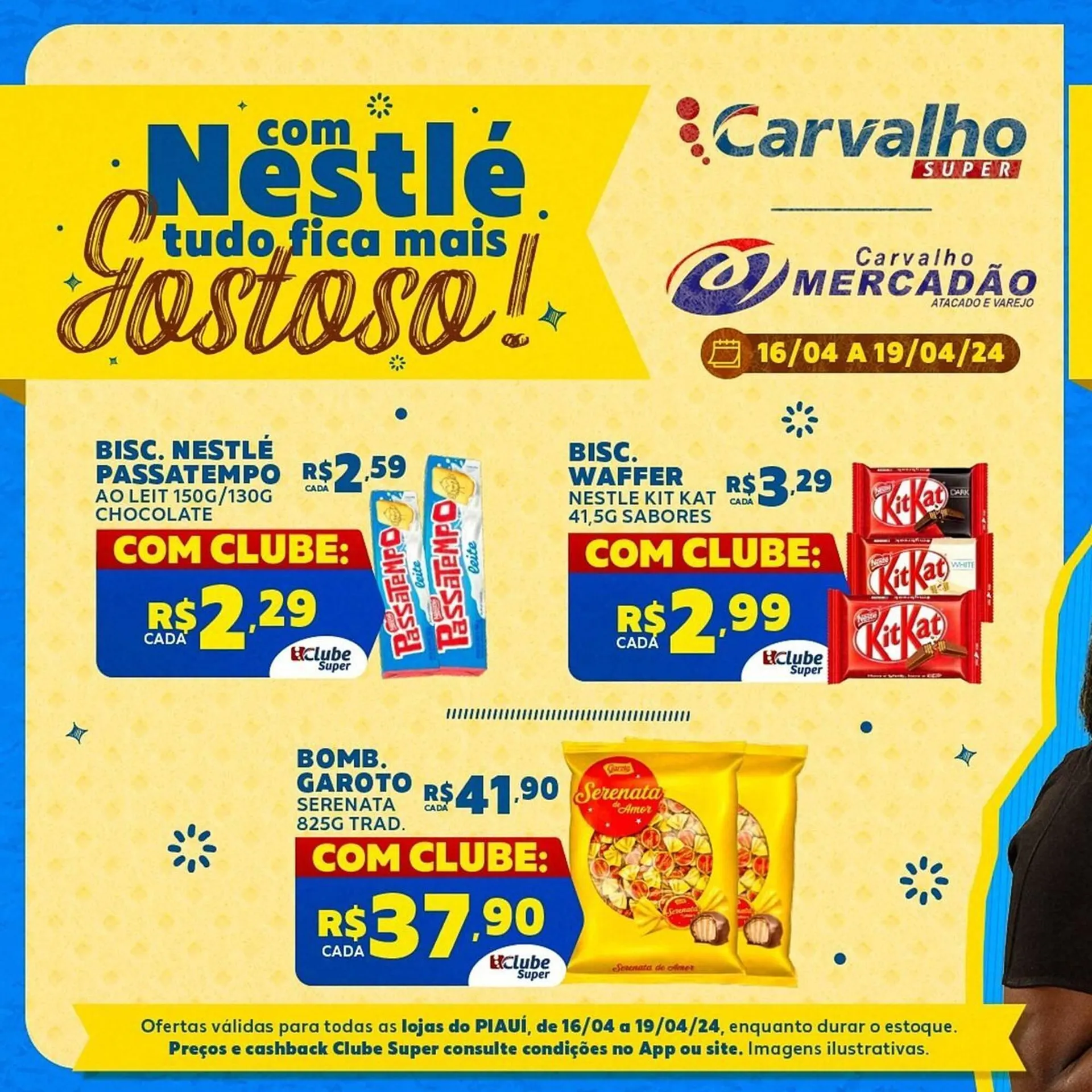 Encarte de Catálogo Carvalho Supermercado 16 de abril até 19 de abril 2024 - Pagina 1