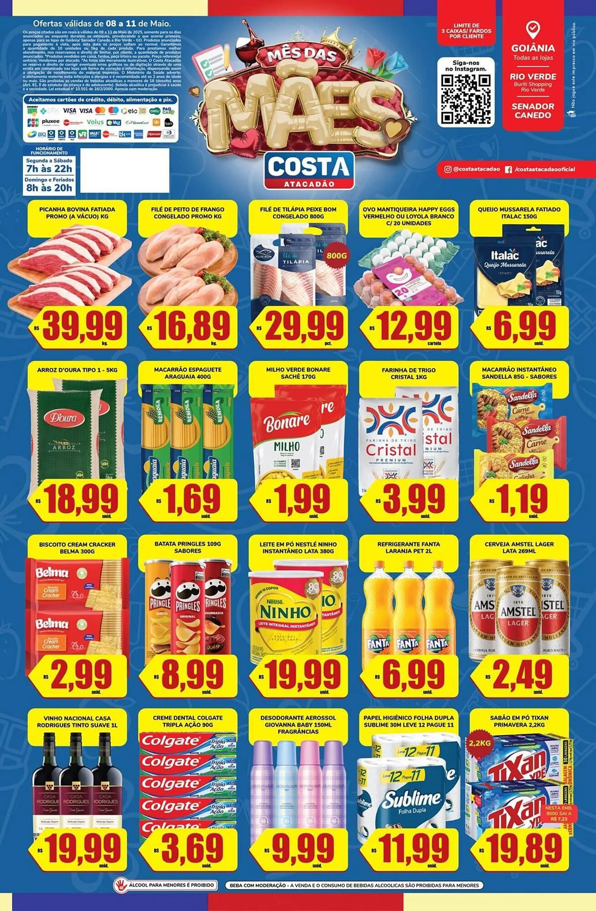 Encarte de Catálogo Costa Atacadão 9 de maio até 11 de maio 2025 - Pagina 1