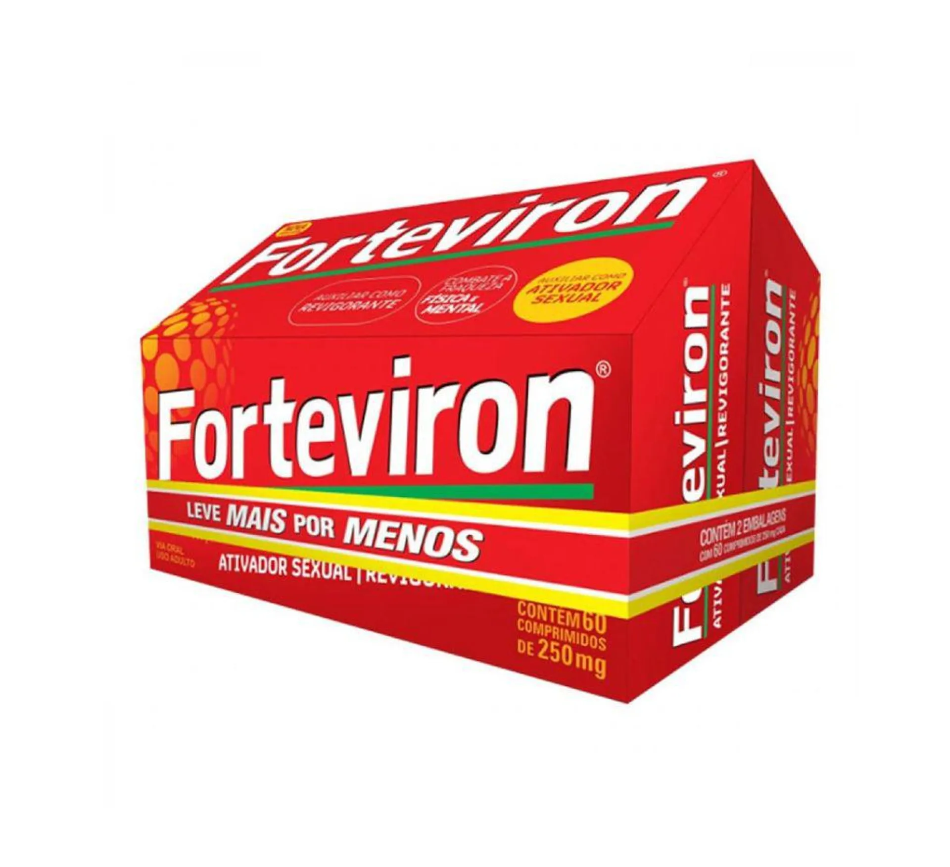 2 Caixas Comprimido Forteviron 250mg 60un