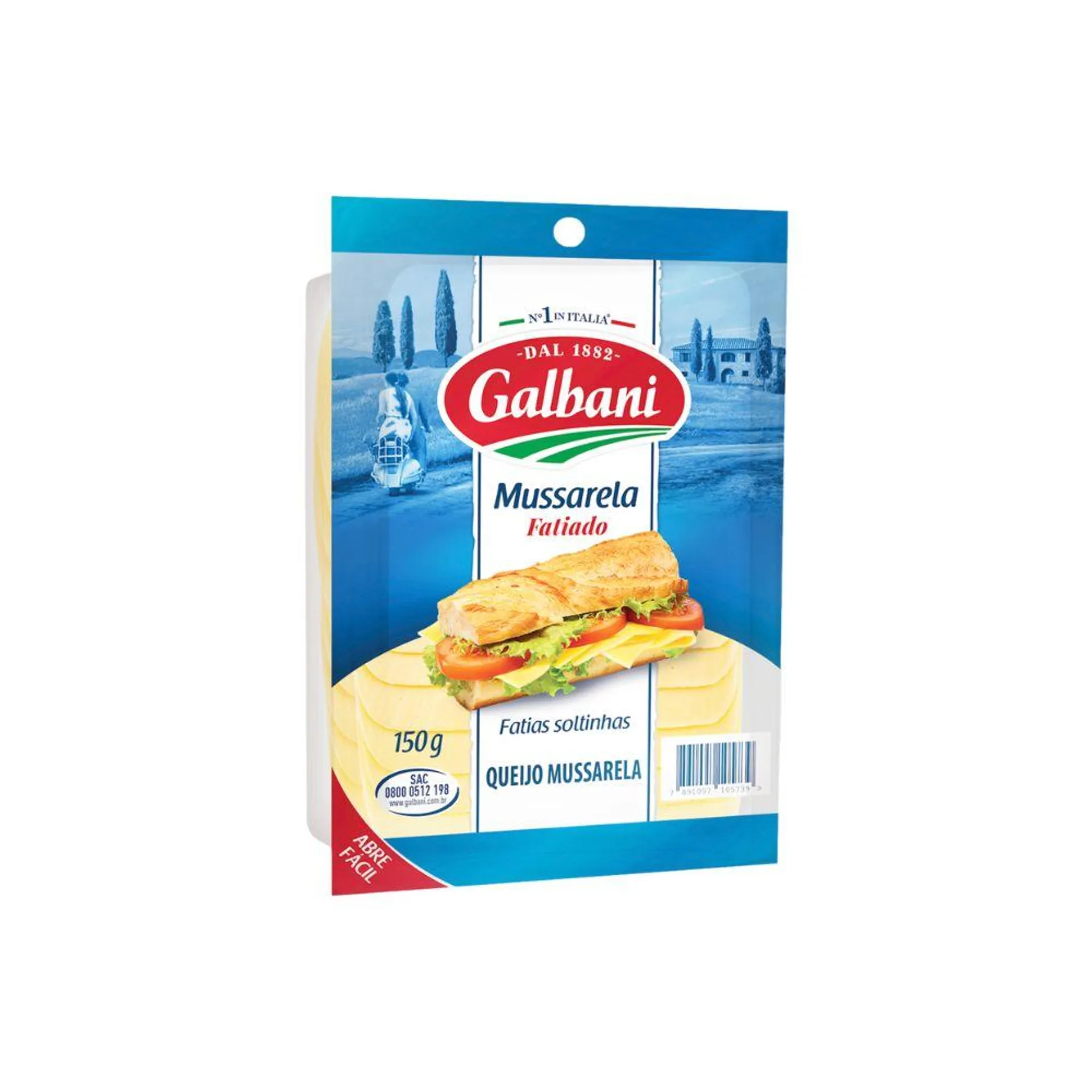 Queijo Muçarela Galbani Fatiada 150g