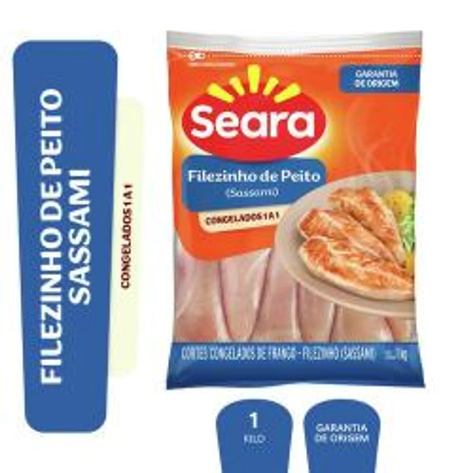 Filezinho de frango sassami Seara IQF 1kg