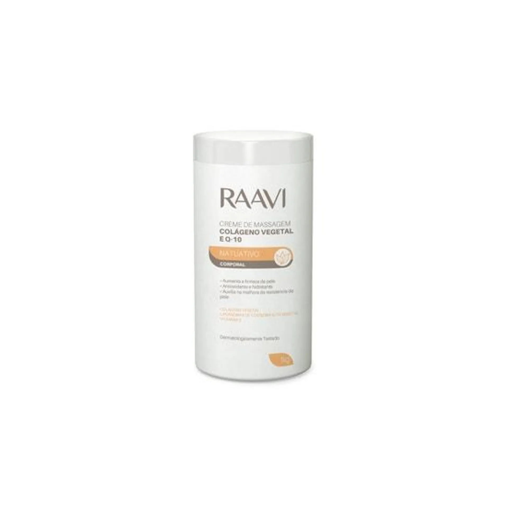 Creme De Massagem Raavi Colágeno Vegetal E Q 10 Natuativo 1kg