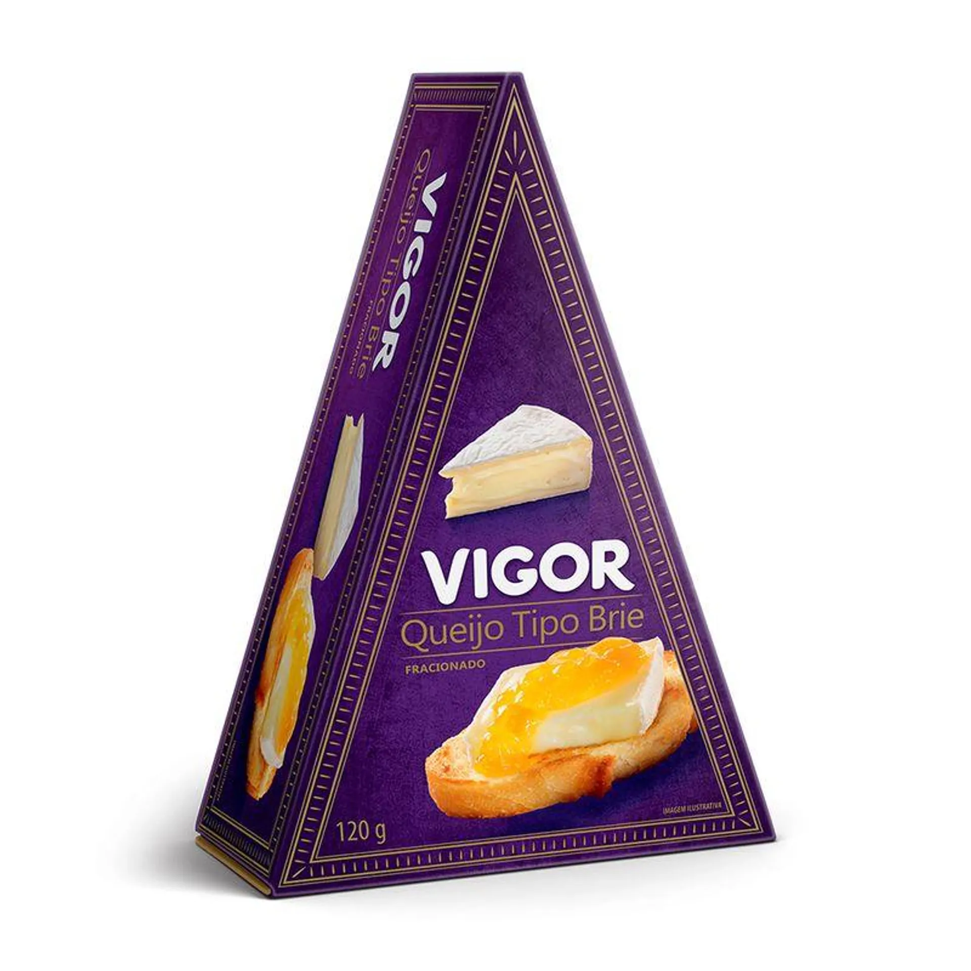 QUEIJO TIPO BRIE FRACIONADO VIGOR 120G