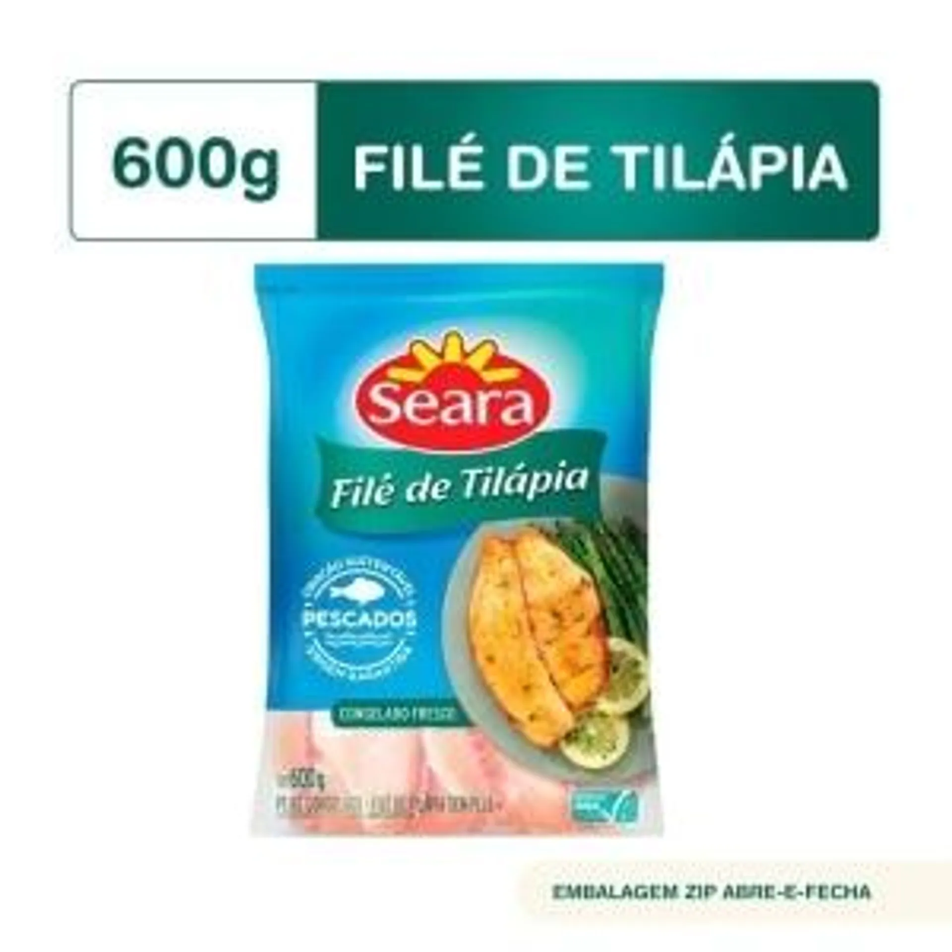 File De Tilápia Seara Congelado 600g