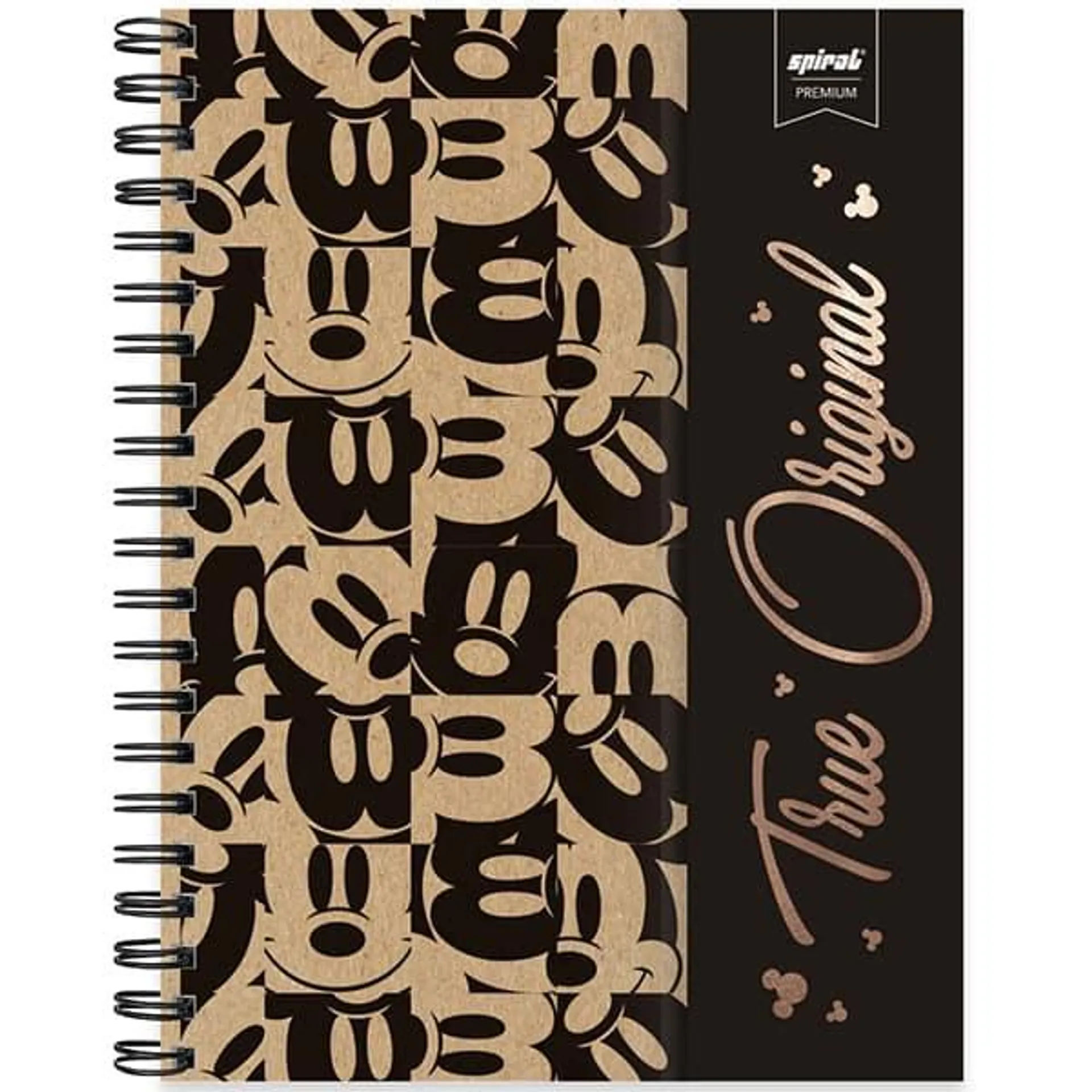 Caderno Universitário Capa Dura 1x1 80 Folhas Mickey Disney Kraft Spiral - PT 1 UN