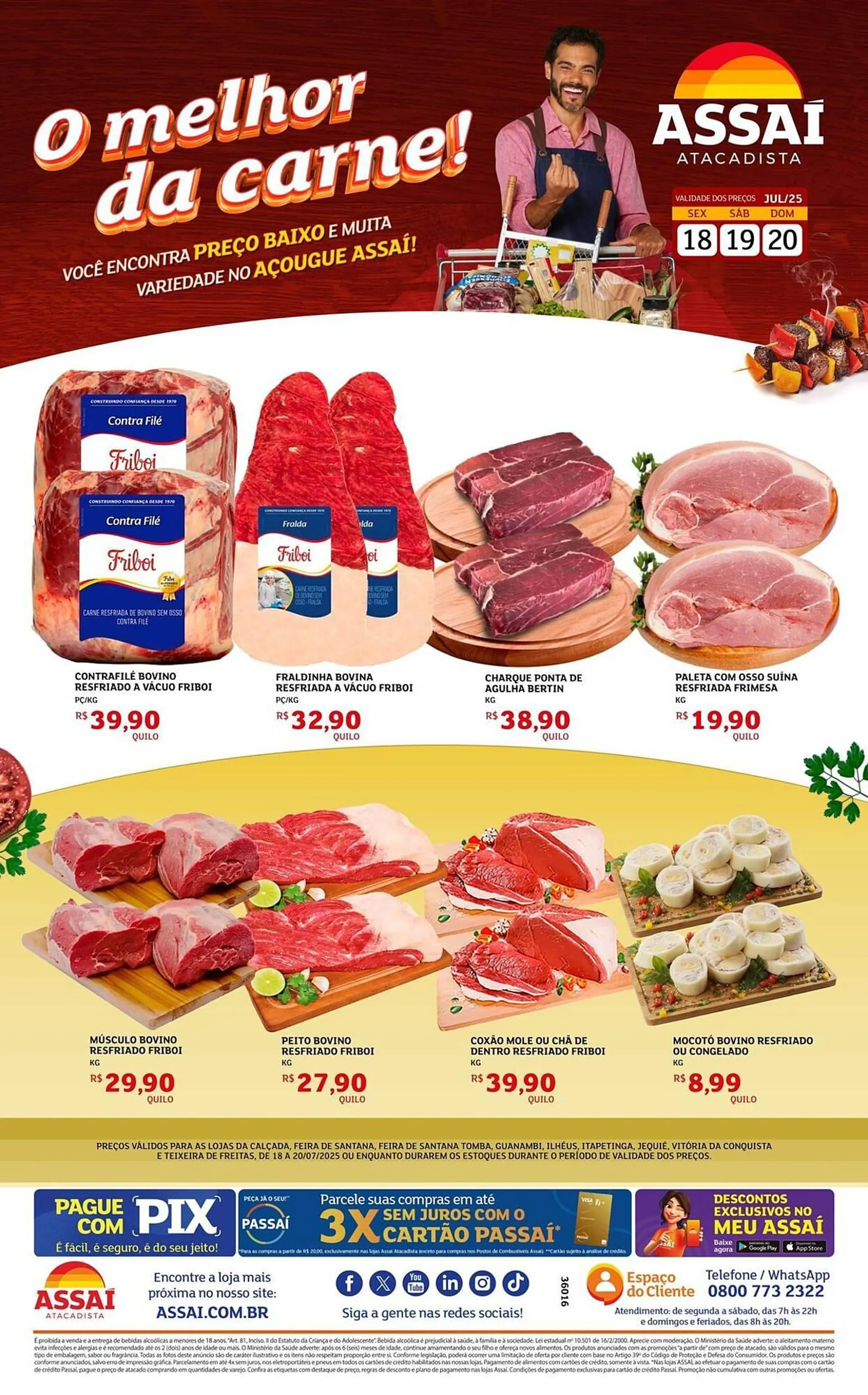 Encarte de Catálogo Assaí Atacadista 18 de julho até 20 de julho 2025 - Pagina 1