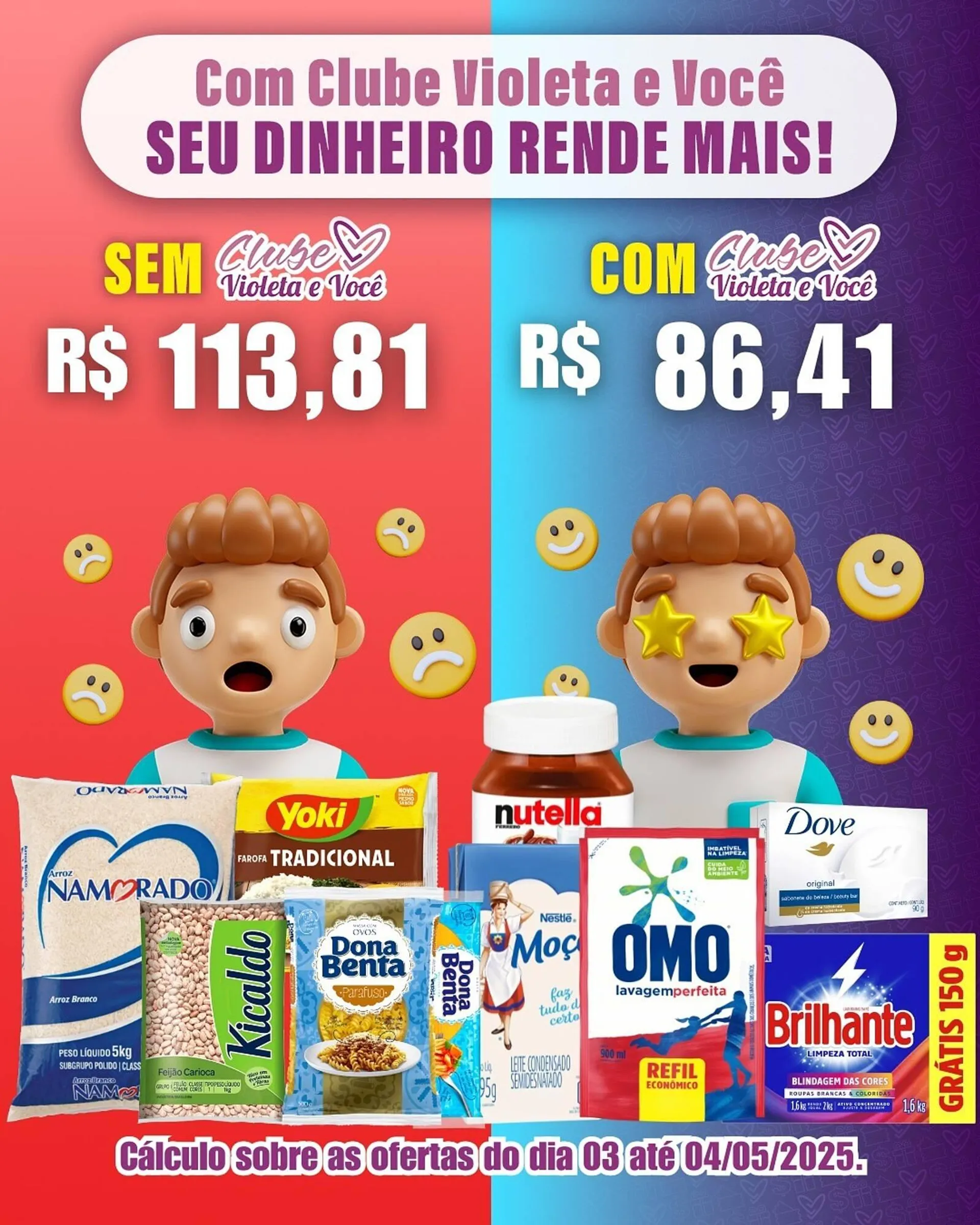 Encarte de Catálogo Violeta Supermercados 3 de maio até 4 de maio 2025 - Pagina 1