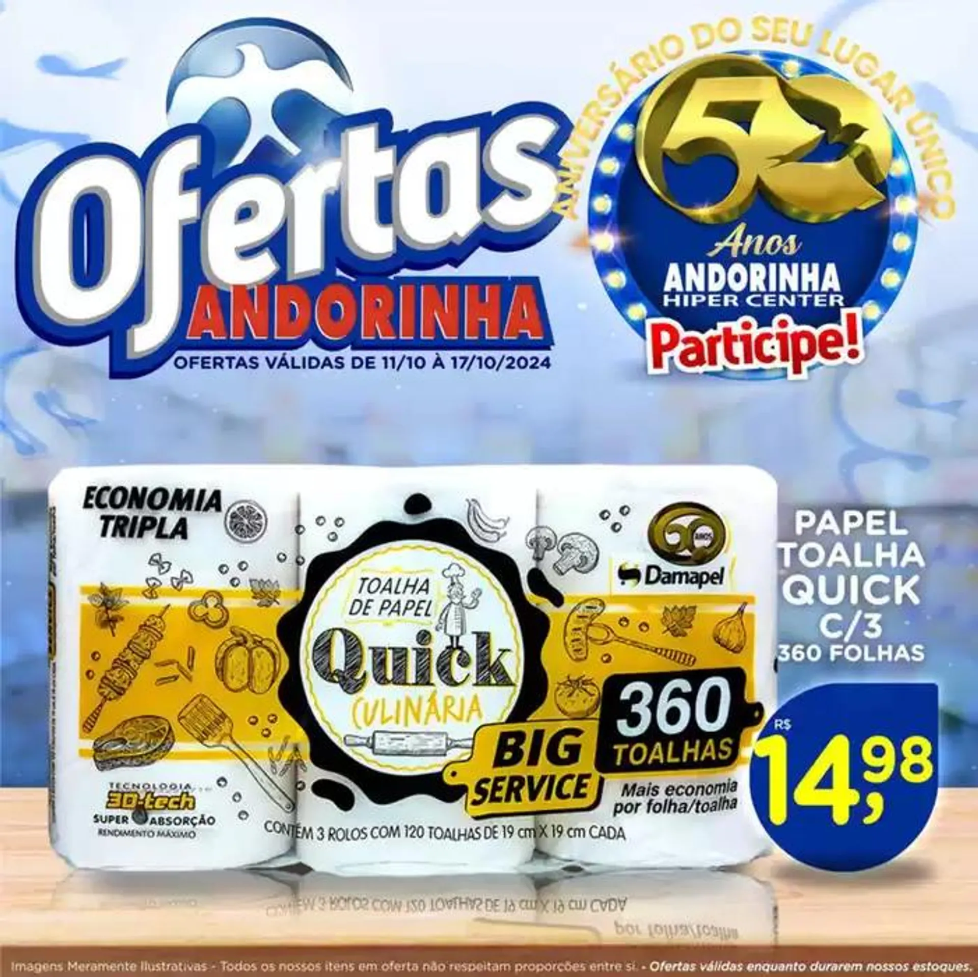 Encarte de Andorinha Hipermercado OFERTAS 11 de outubro até 17 de outubro 2024 - Pagina 52