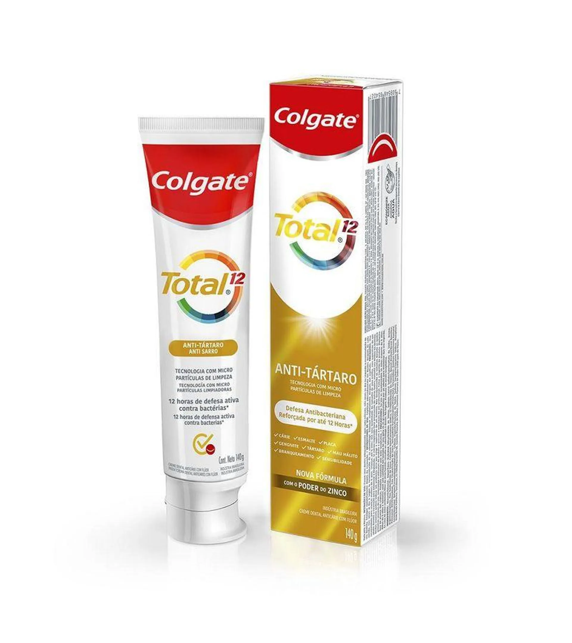 Creme Dental Colgate Total 12 Anti-tartaro 140g