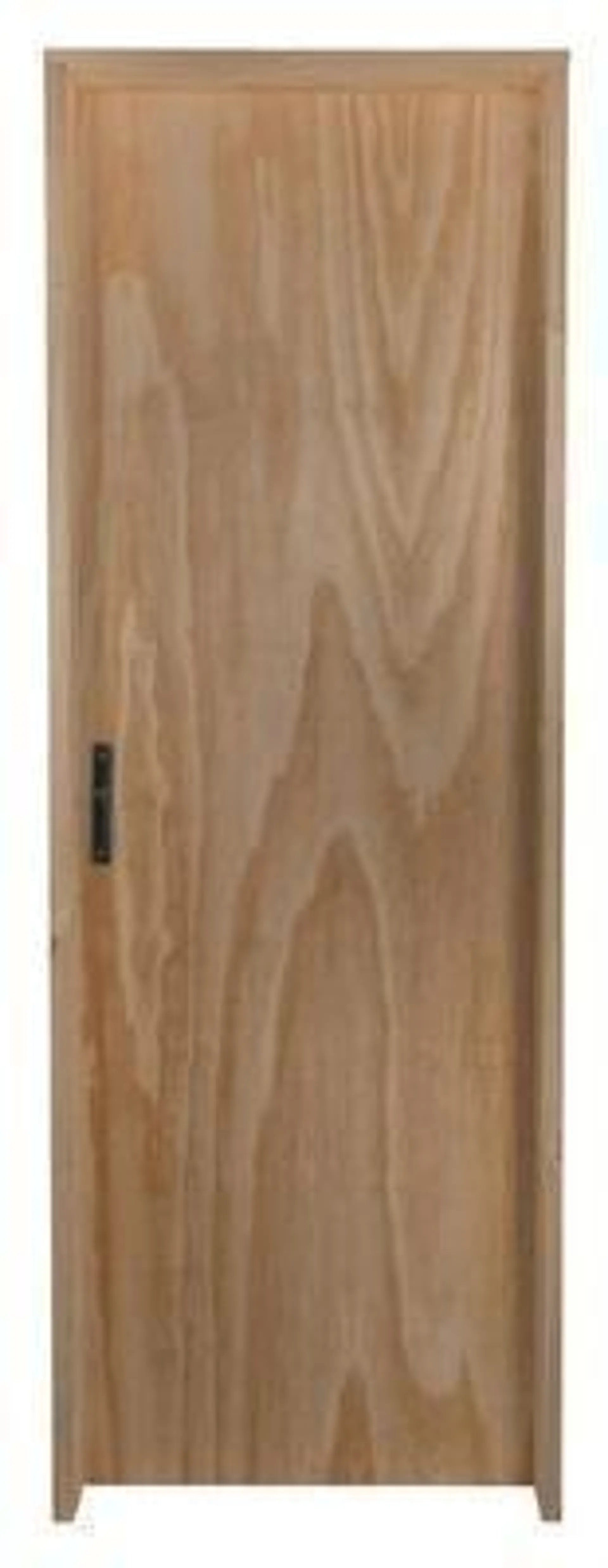 Porta de Madeira Pinus Montada Interna 2548 70x213x14cm Fechadura Cromada Direita