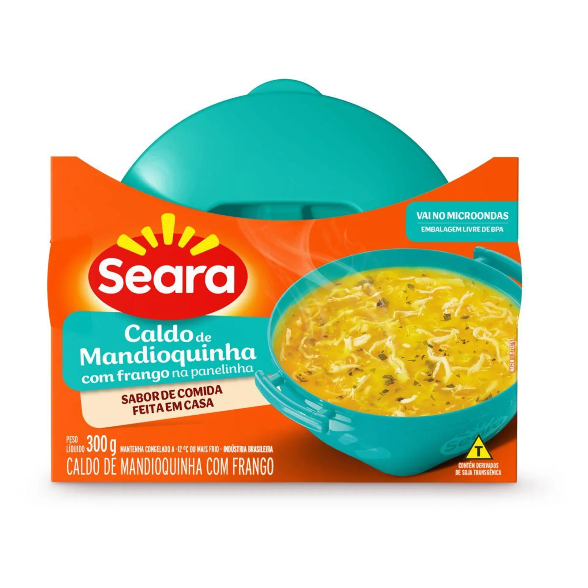 Caldo Mandioquinha com Frango Seara na Panelinha Congelado 300g