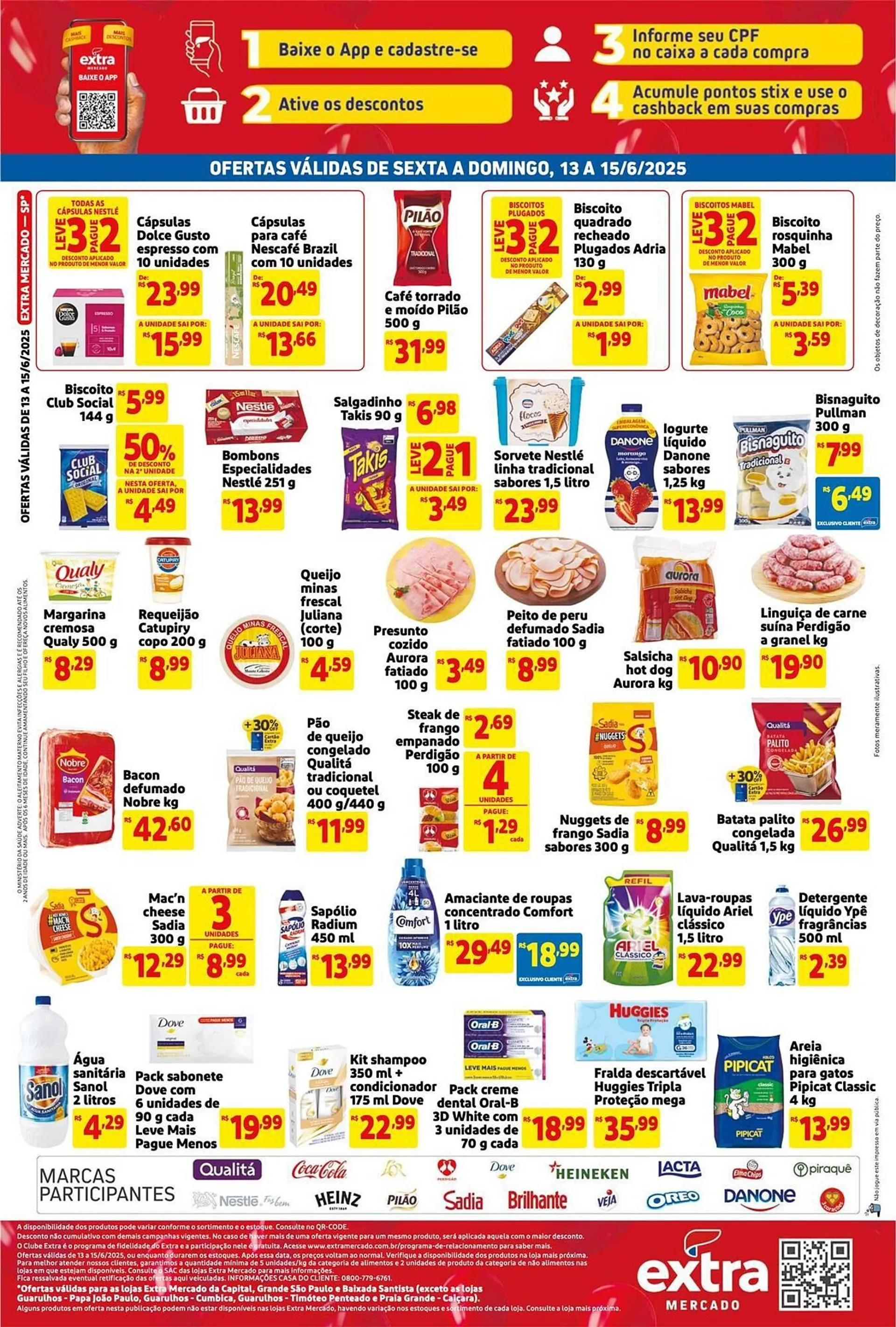 Encarte de Catálogo Mercado Extra 13 de junho até 15 de junho 2025 - Pagina 2