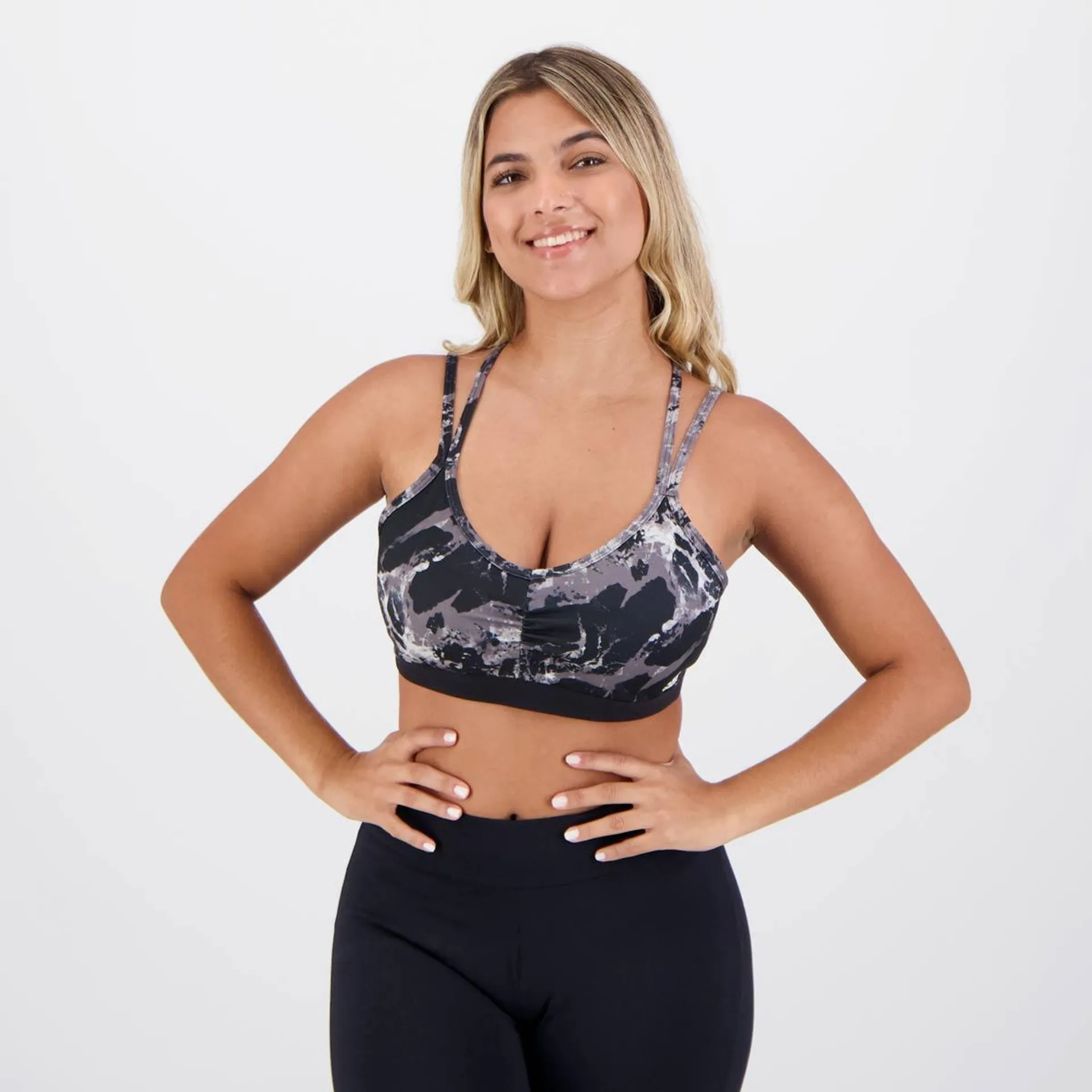 Top Adidas Suporte Leve Feminino Preto