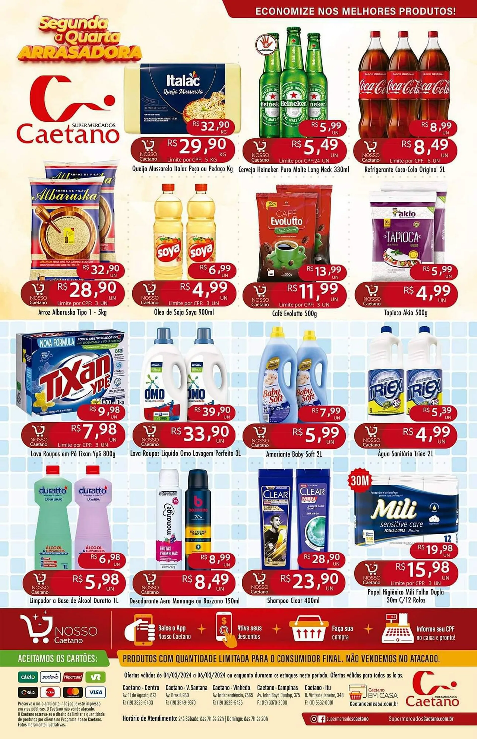 Encarte de Catálogo Supermercados Caetano 4 de março até 6 de março 2024 - Pagina 2