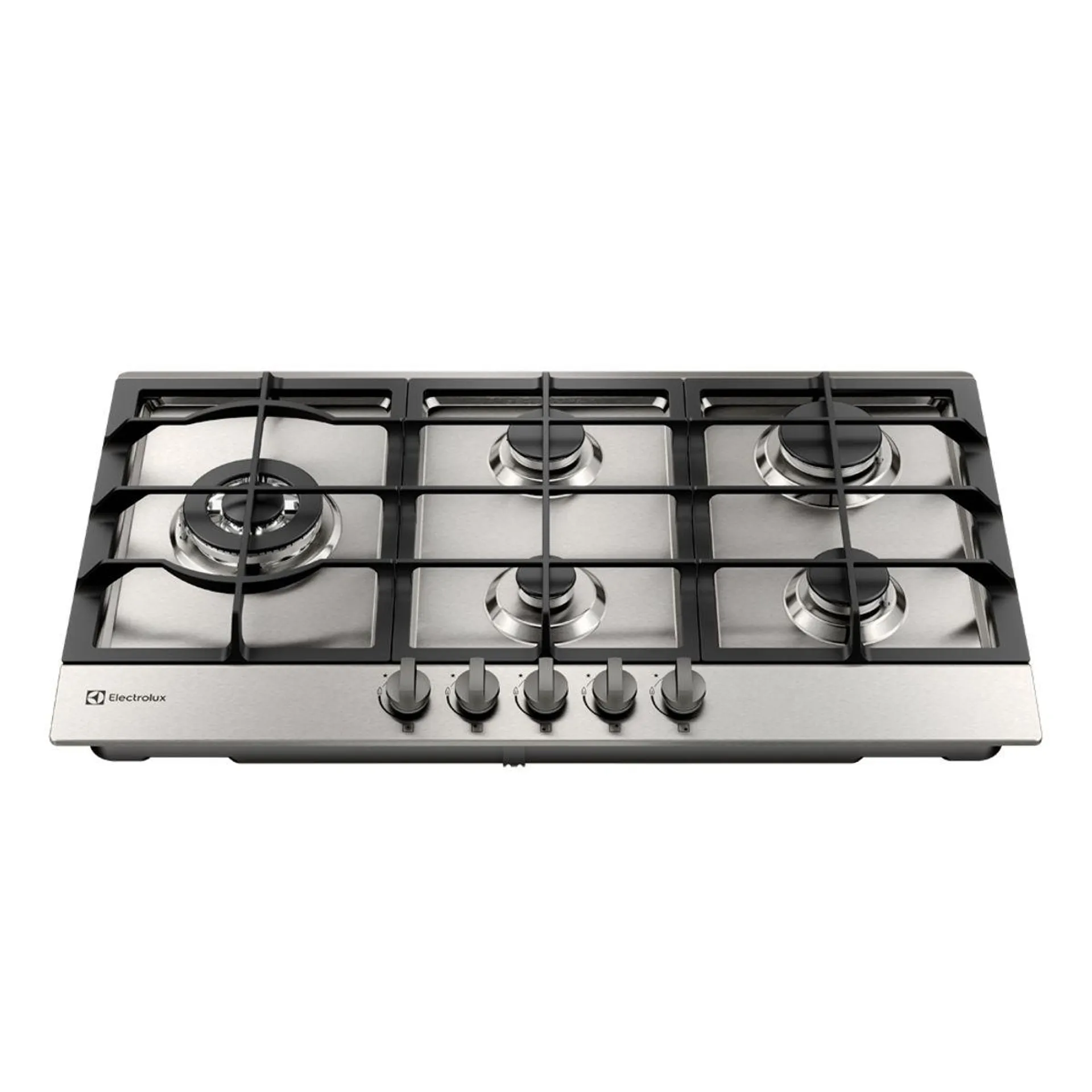 Cooktop 5 Bocas Electrolux à Gás Experience Inox Semi Profissional (KE9DX) - Bivolt