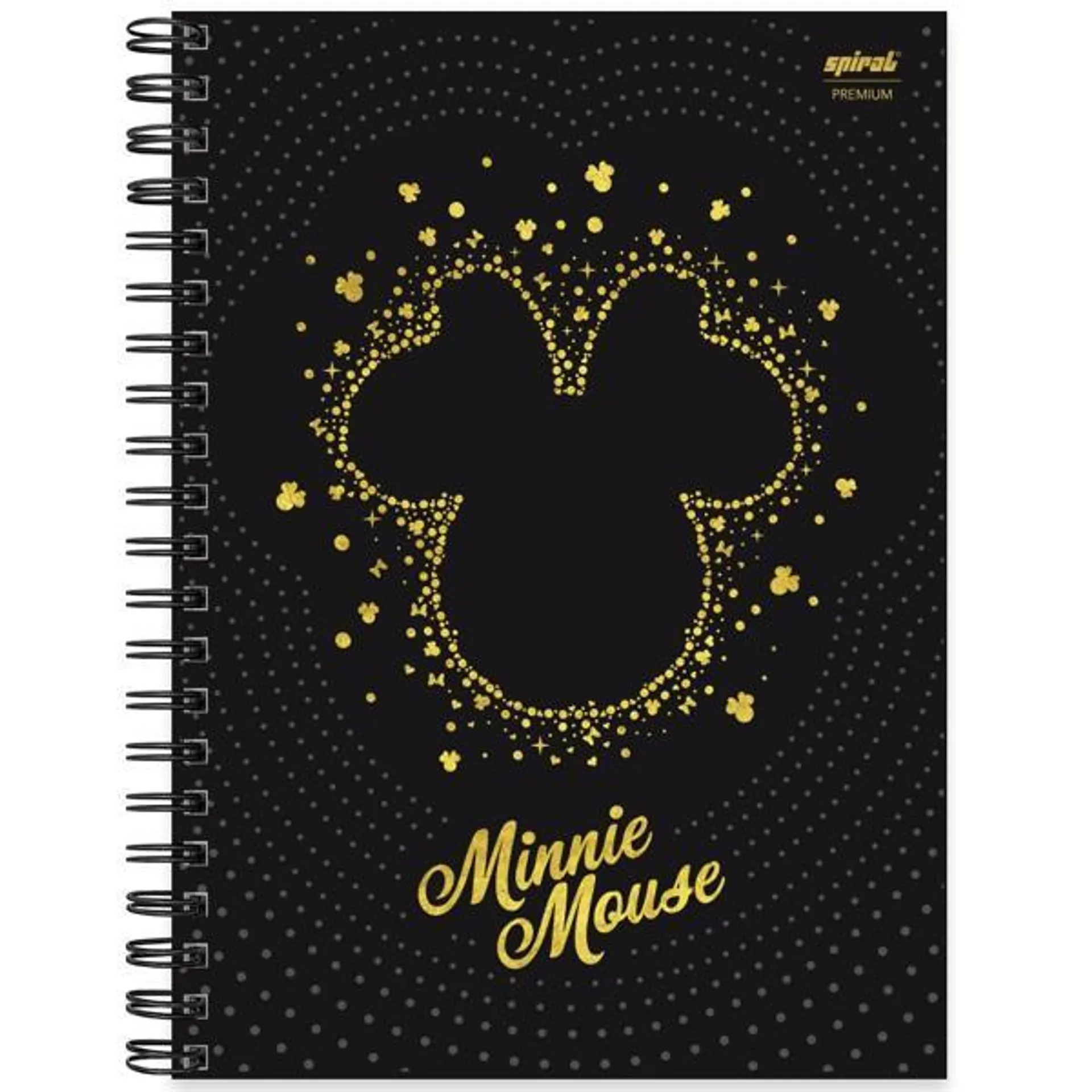 Caderno Universitário Capa Dura 1X1 79 Folhas Disney Minnie PP Spiral - PT 1 UN