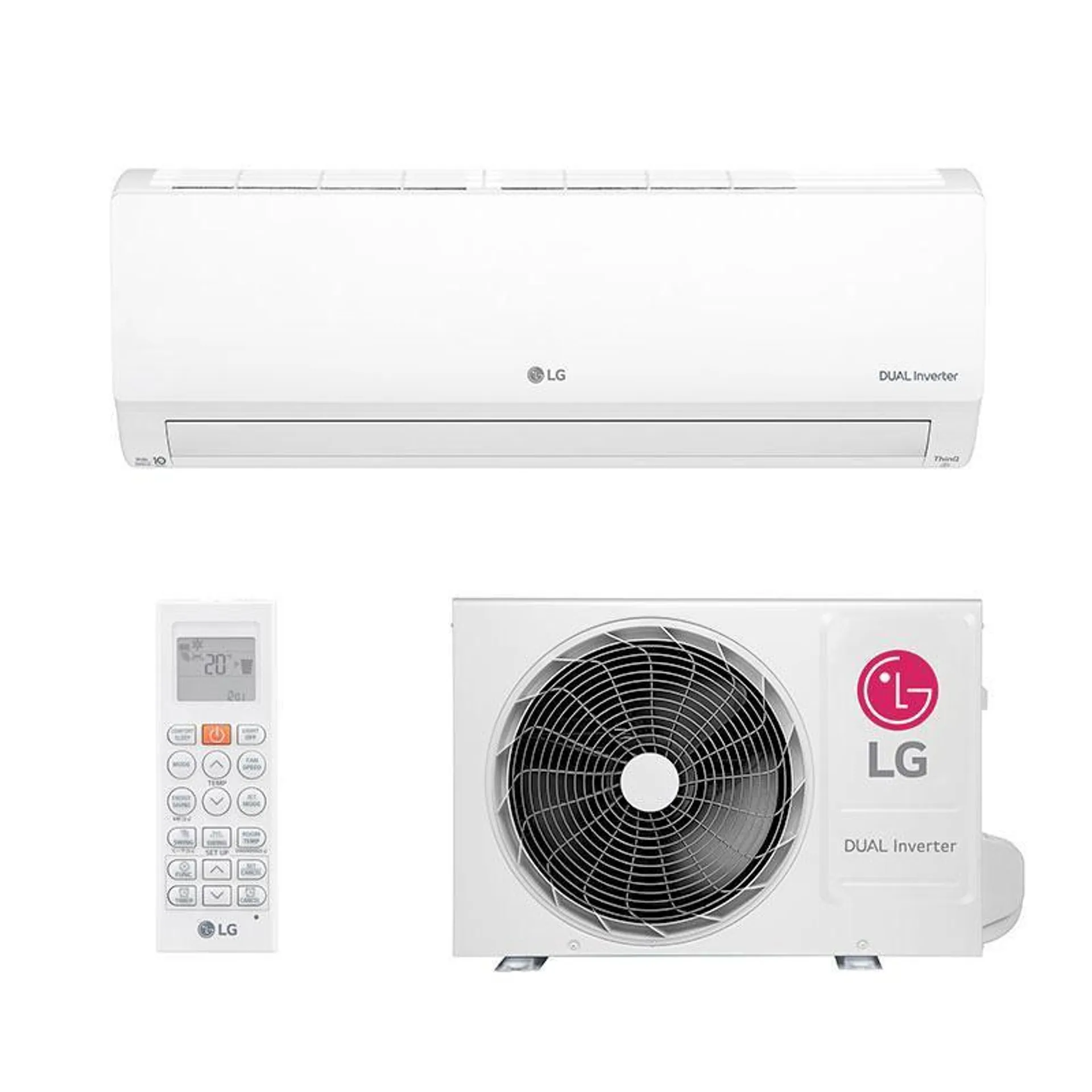 Ar Condicionado Split Hw Dual Inverter Voice Lg 9000 Btus Quente/frio 220V Monofasico S4NW09WA51A.EB2GAMZ