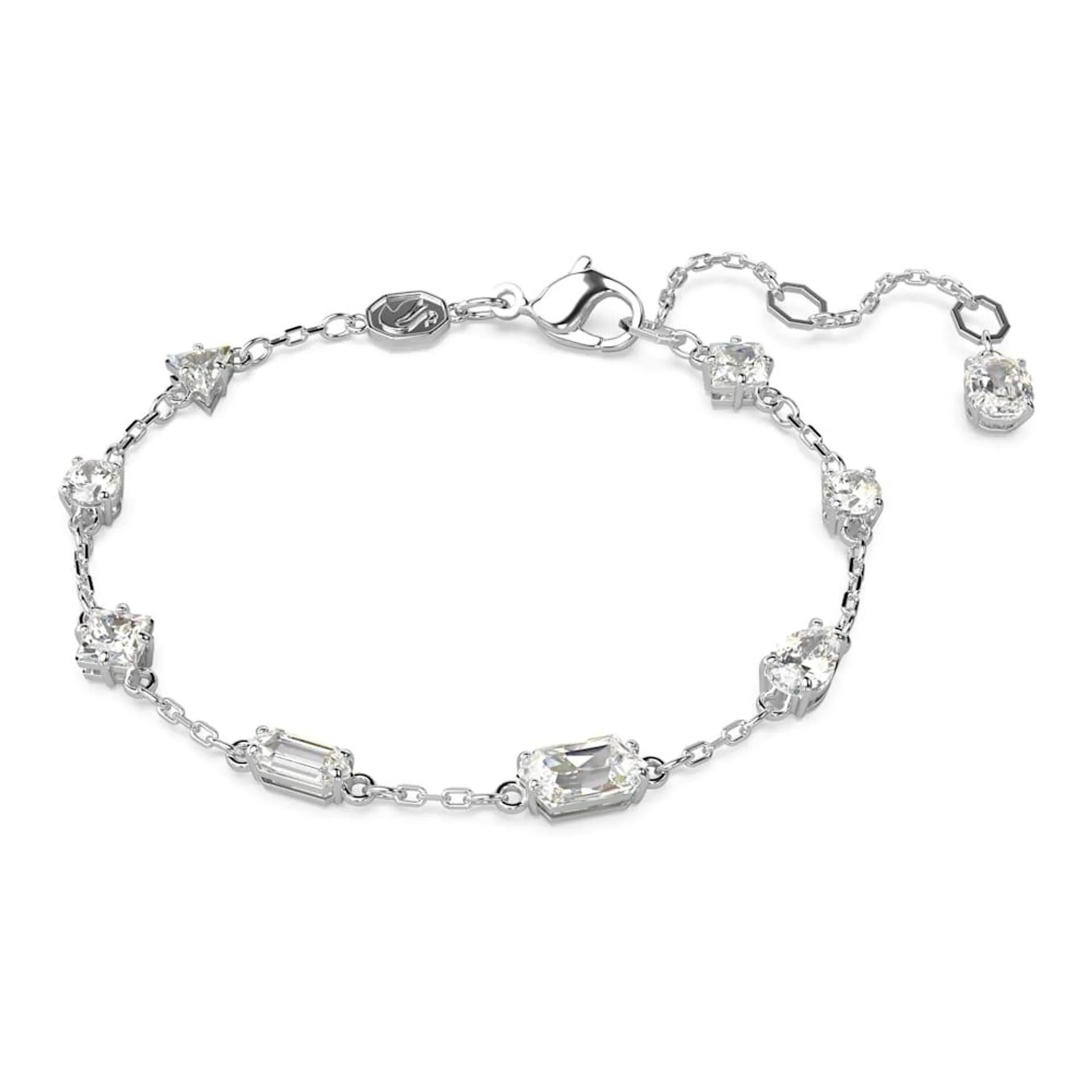 Pulsera SS Mesmera, Branco, Revestida em ródio