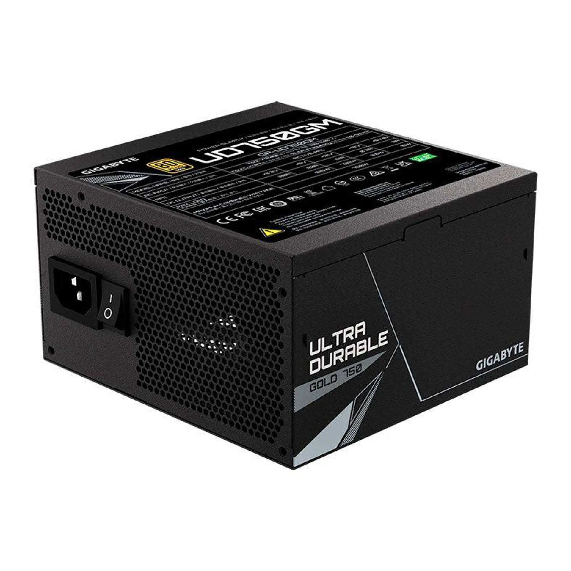 Fonte Gigabyte UD Gold, 750W, Full Modular, 80 Plus Gold, Preto, GP-UD750GM