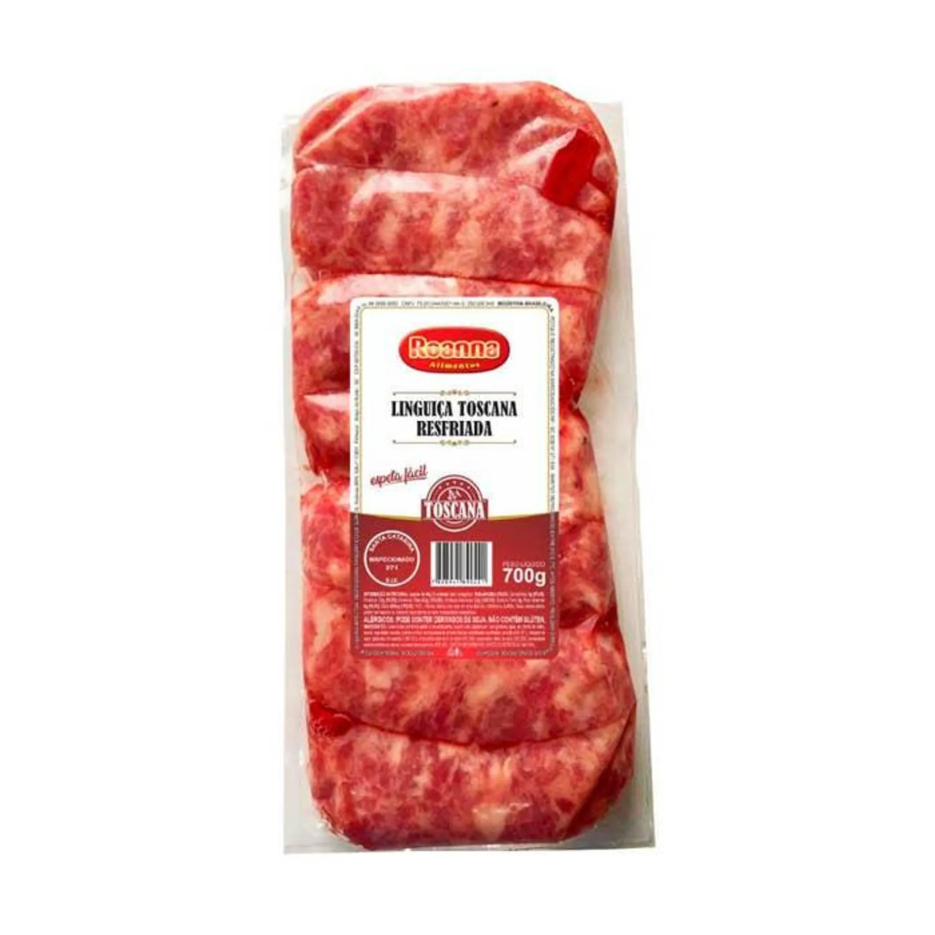 Linguiça Toscada Resfriada Romana Embalagem 700 G