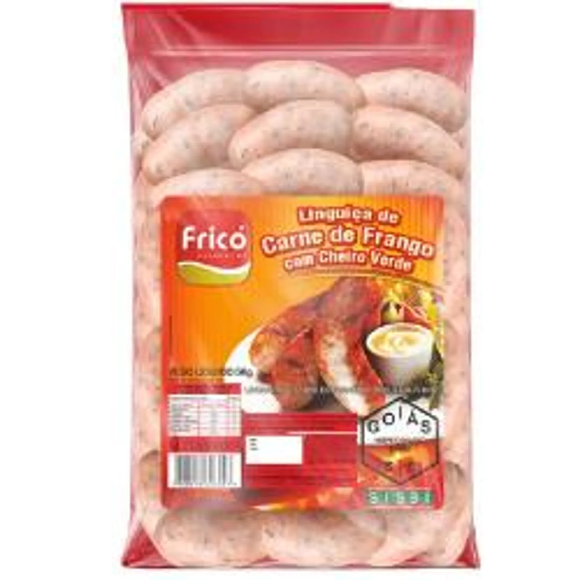 Linguica De Frango Com Cheiro Verde Apimentada Frico 500g