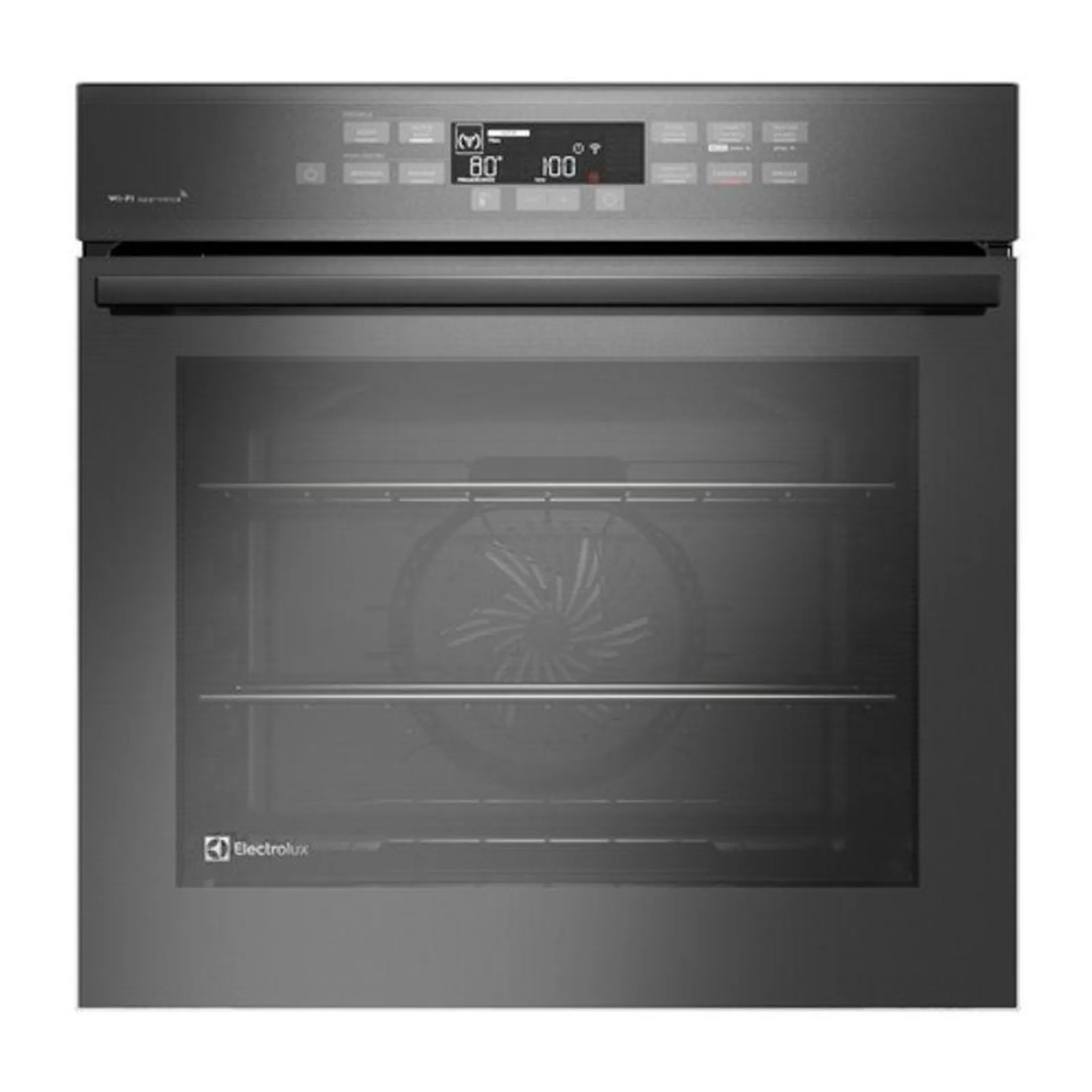 Forno de Embutir Electrolux Elétrico 80L Expert com VaporBake e Conectividade Cinza (OE8EW)