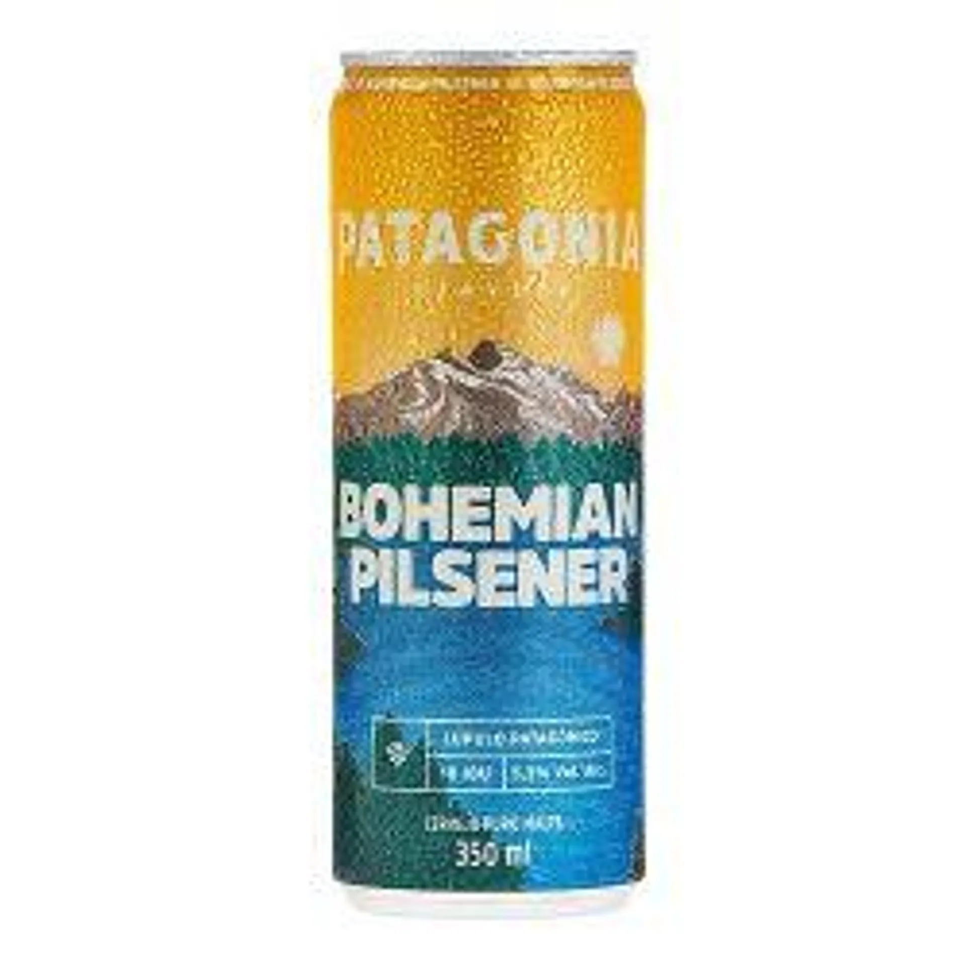 Cerveja Bohemian Pilsener Puro Malte Patagonia Lata 350ml