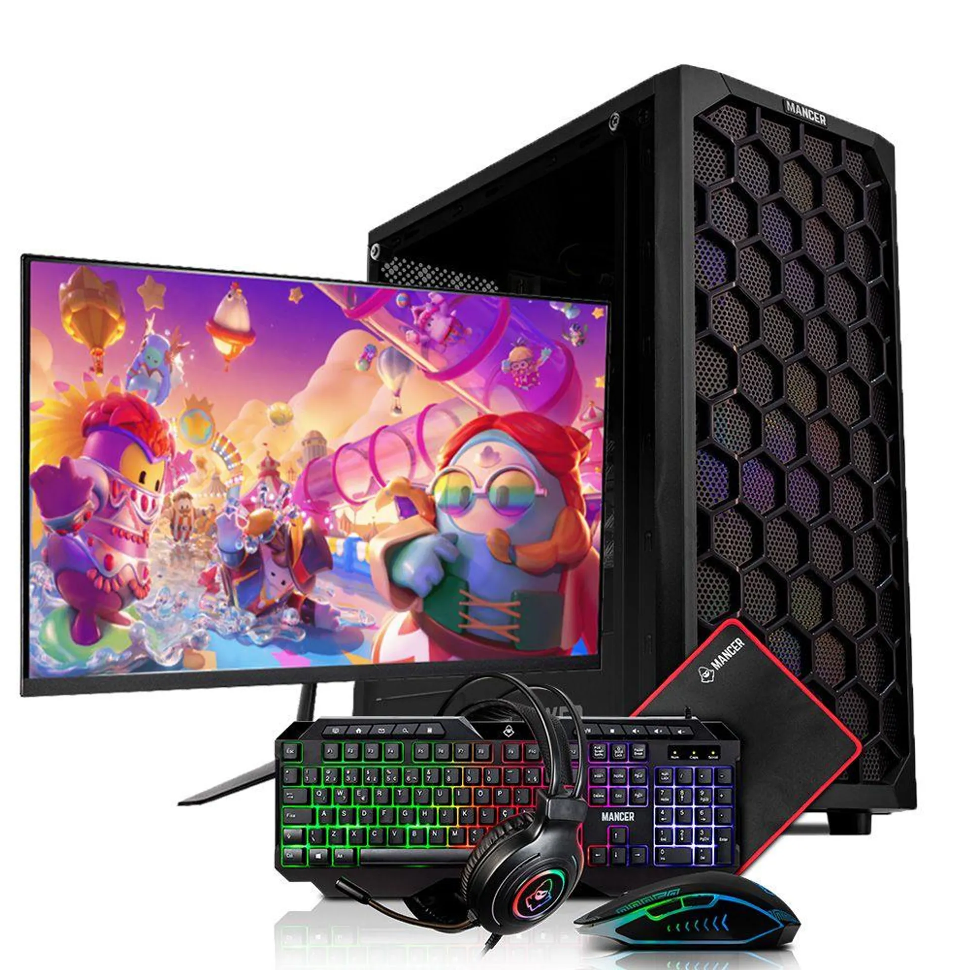 Computador Completo Pichau Draconis, AMD Atlhon 3000G, 8GB DDR4, SSD 240GB + Monitor 21 + Kit Periféricos