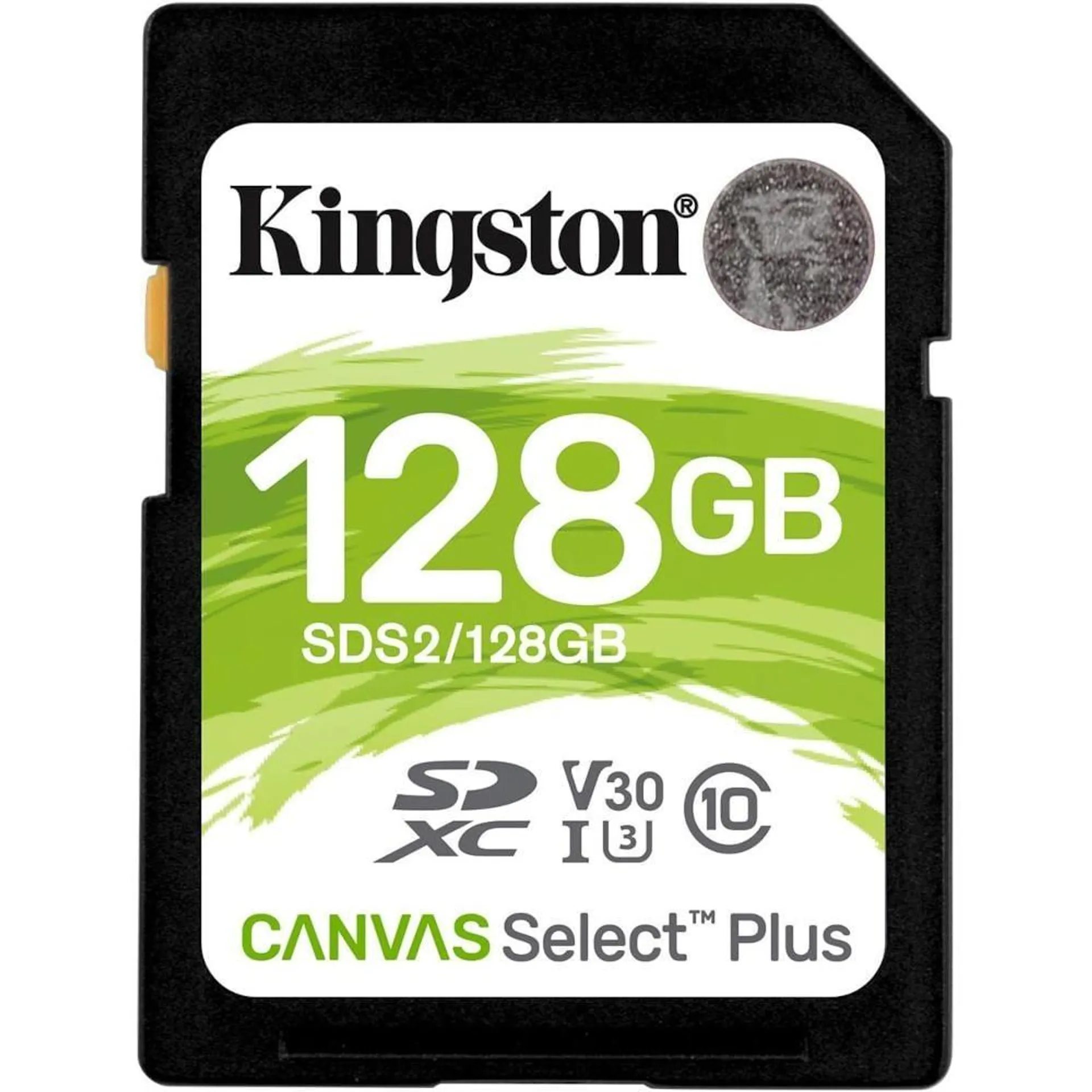 Cartão SD 128GB Kingston Canvas Select Plus, Classe 10 UHS-I acelera até 100 MB/s, SDS2/128GB