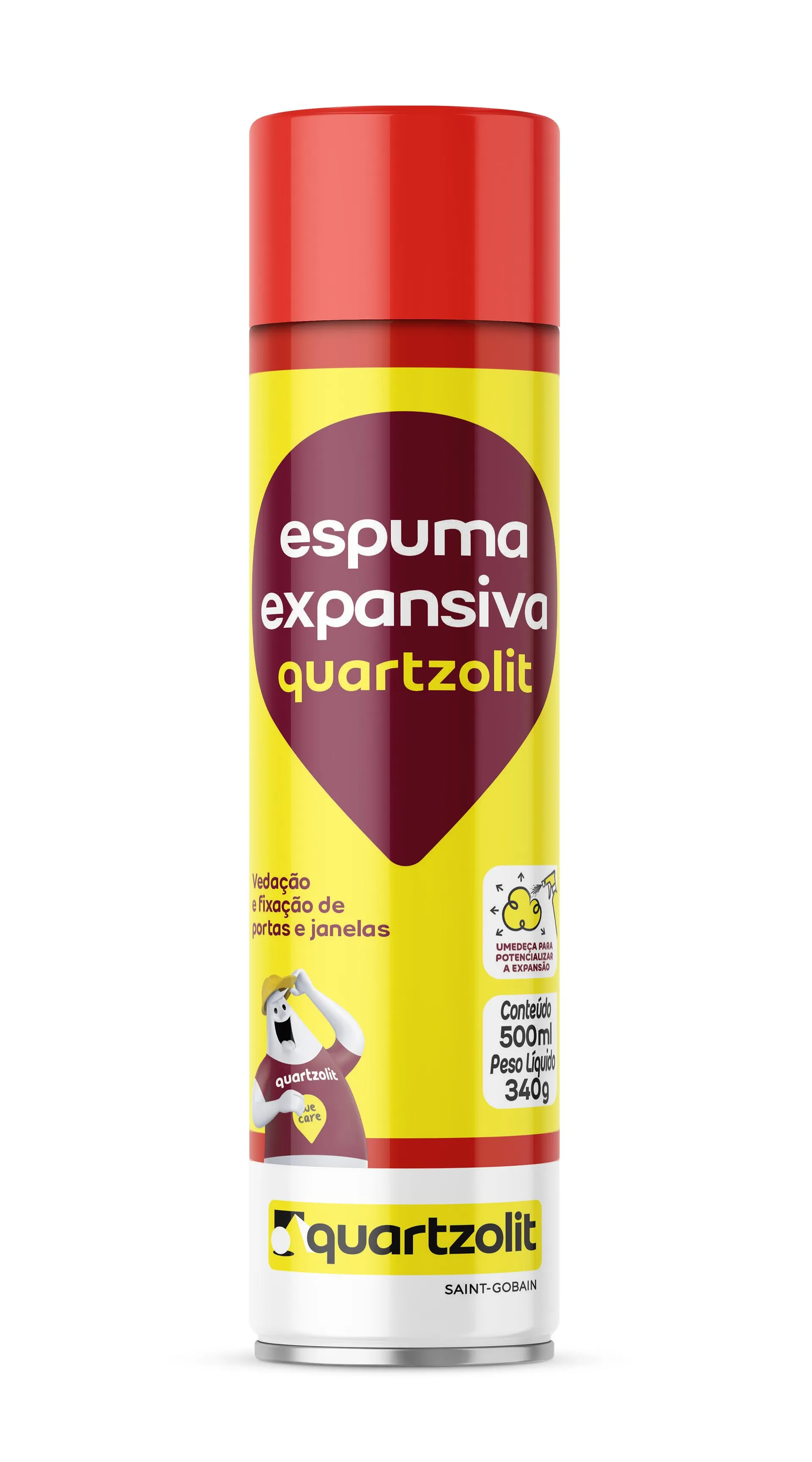 Espuma expansiva 500ml Quartzolit