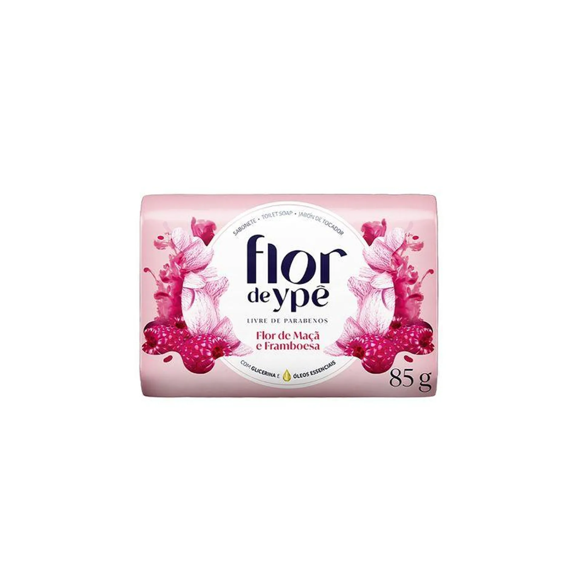 Sabonete Flor de Ypê Suave - Rosa - Flor de maça