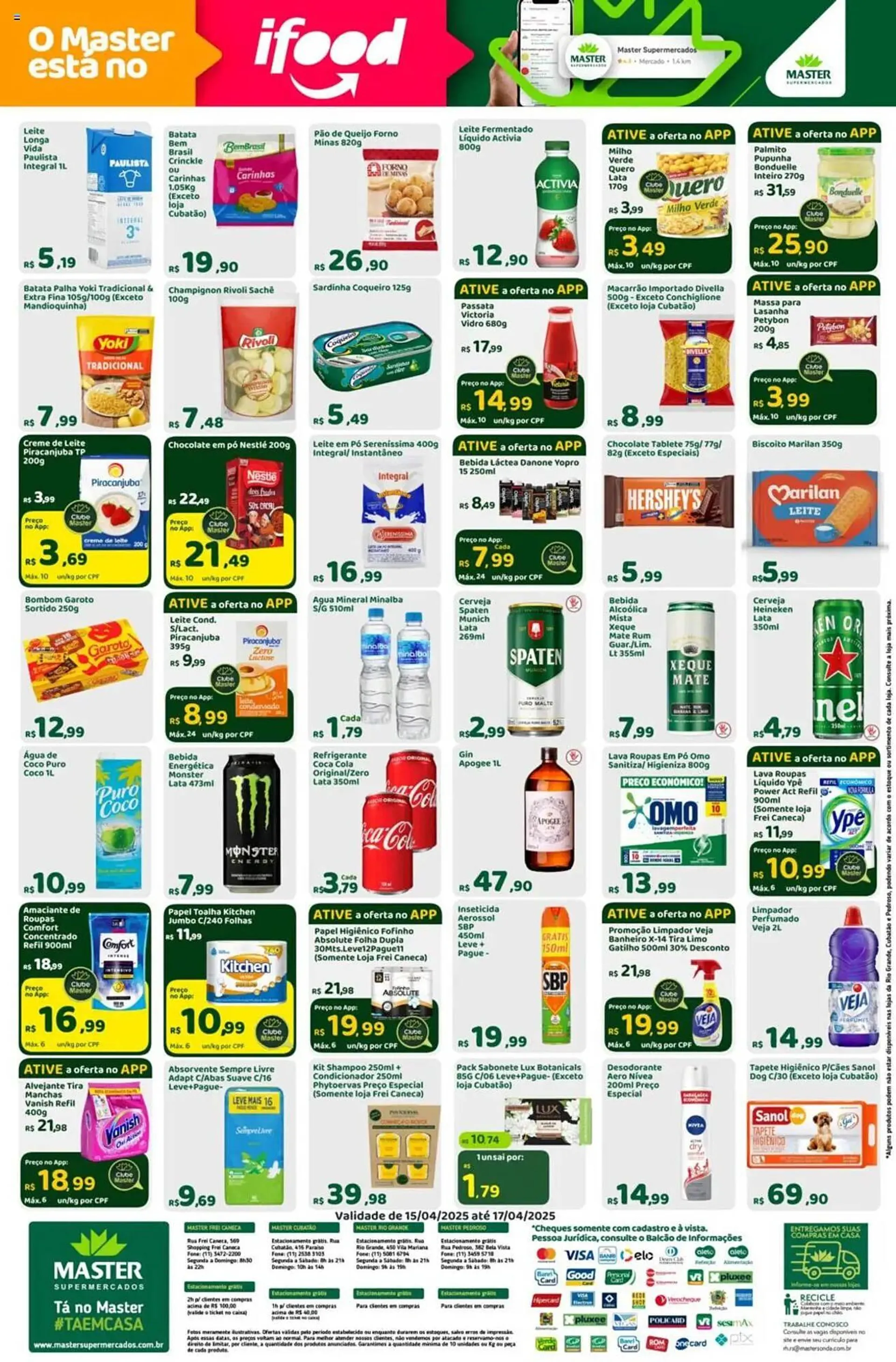 Encarte de Catálogo Master Supermercados 15 de abril até 17 de abril 2025 - Pagina 2