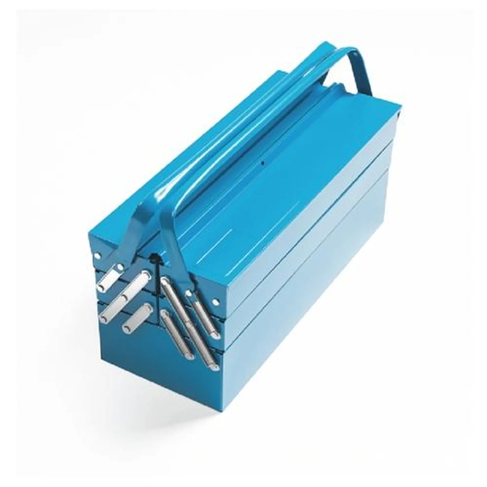 Caixa de Ferramentas Tramontina Aço Sanfonada com 60 Peças Azul SE