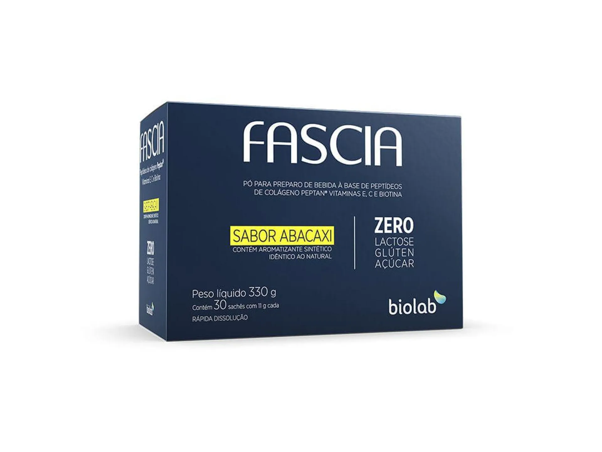 Colágeno Fascia Abacaxi 30 Sachês de 11g