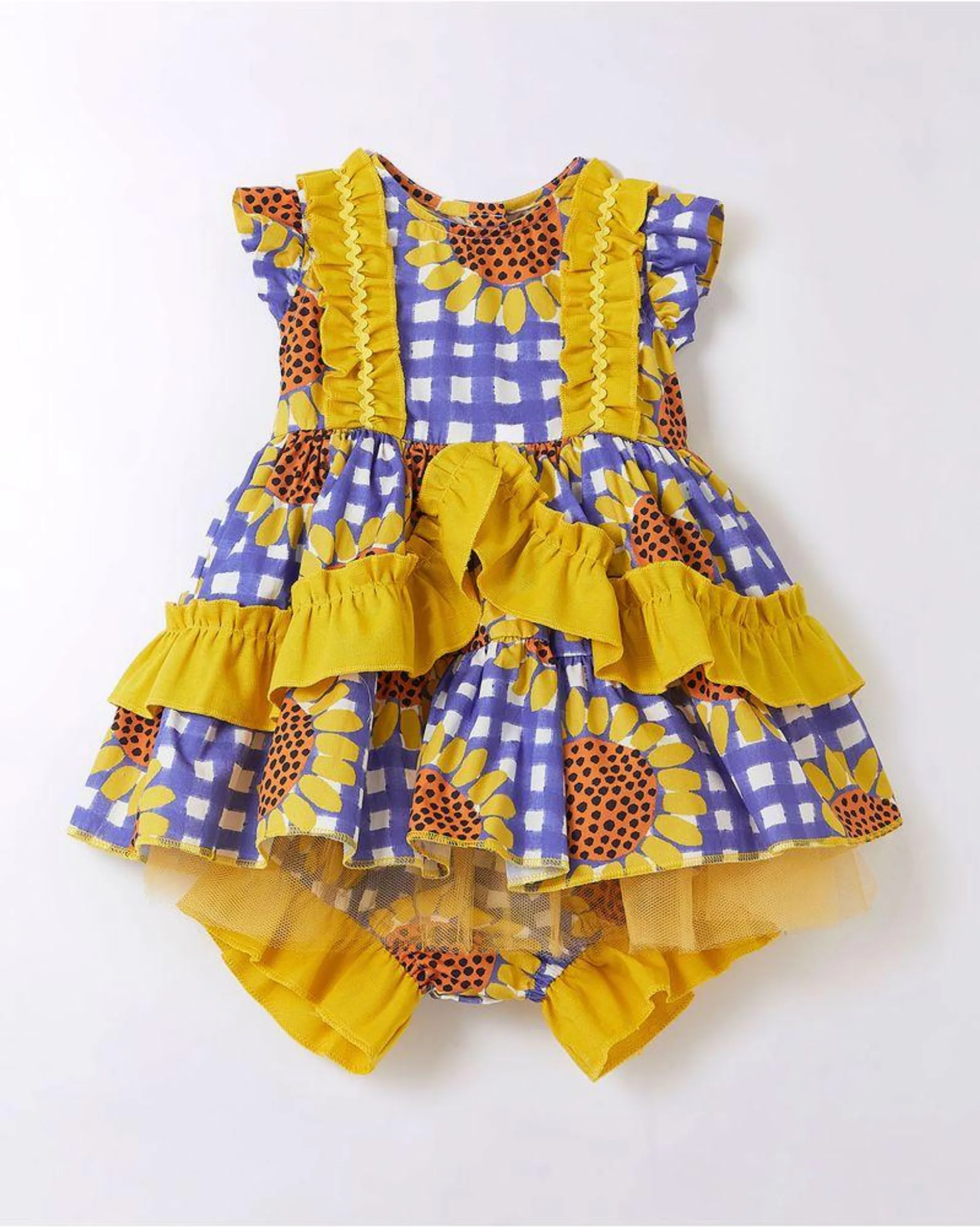 Vestido Bebe Festa Junina Giraflores